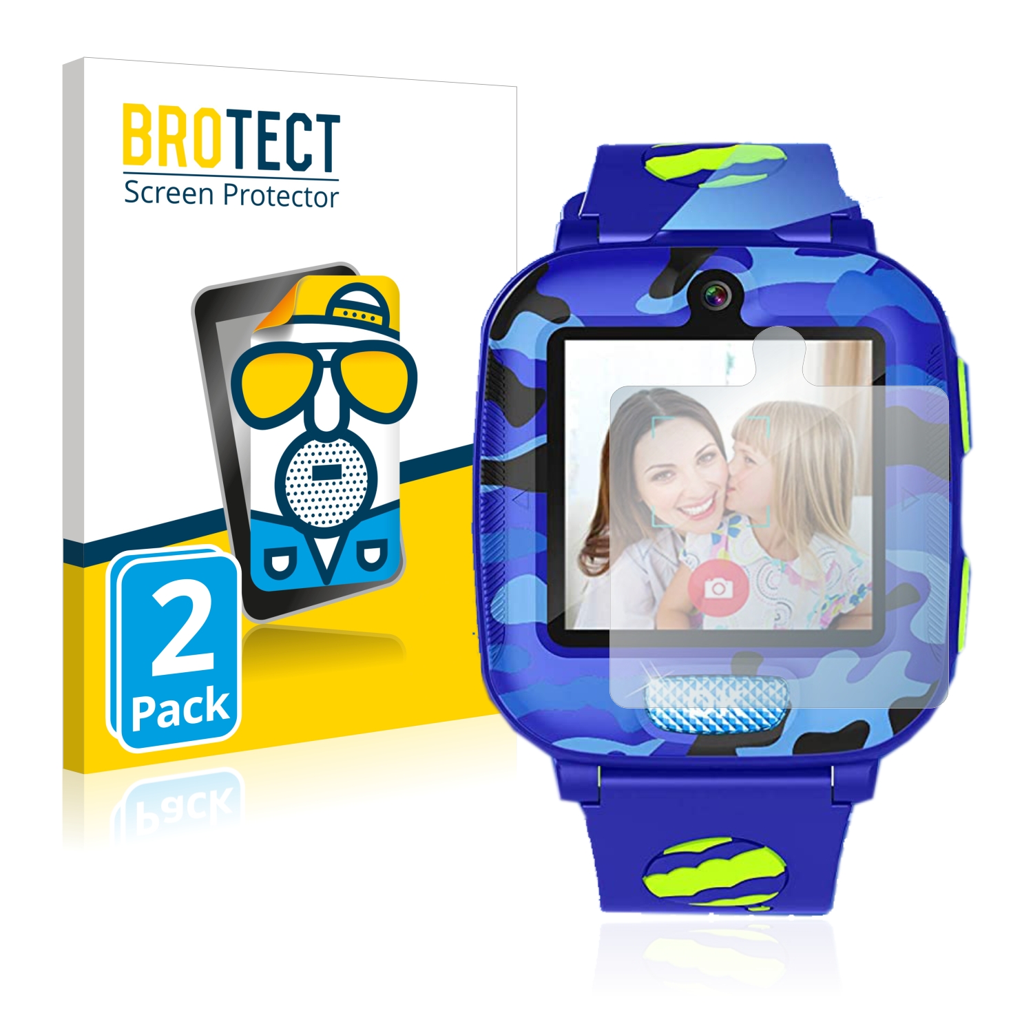 2x BROTECT Entspiegelungs-Folie pro Fitonme Kids Smartwatch