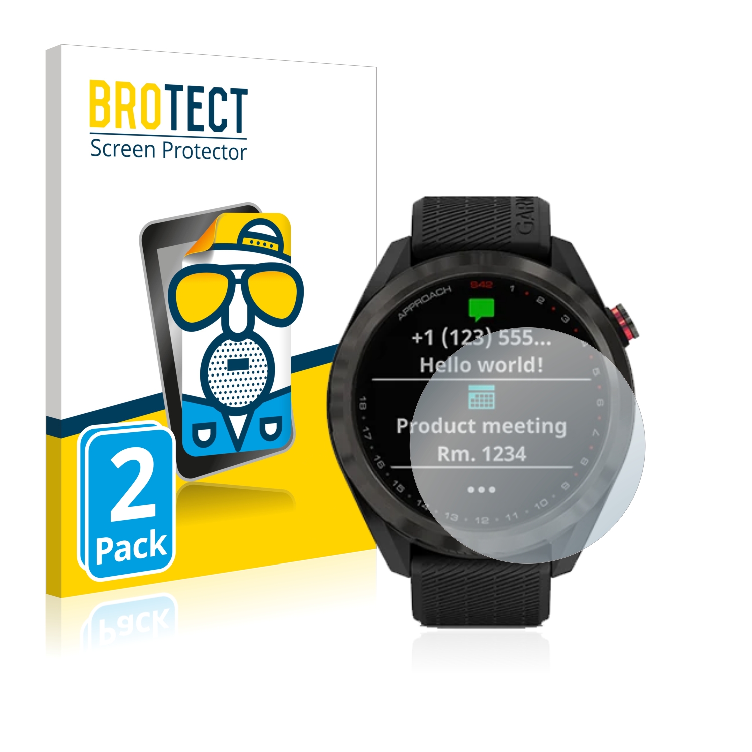 2x BROTECT Entspiegelungs-Folie pro Garmin Approach S42