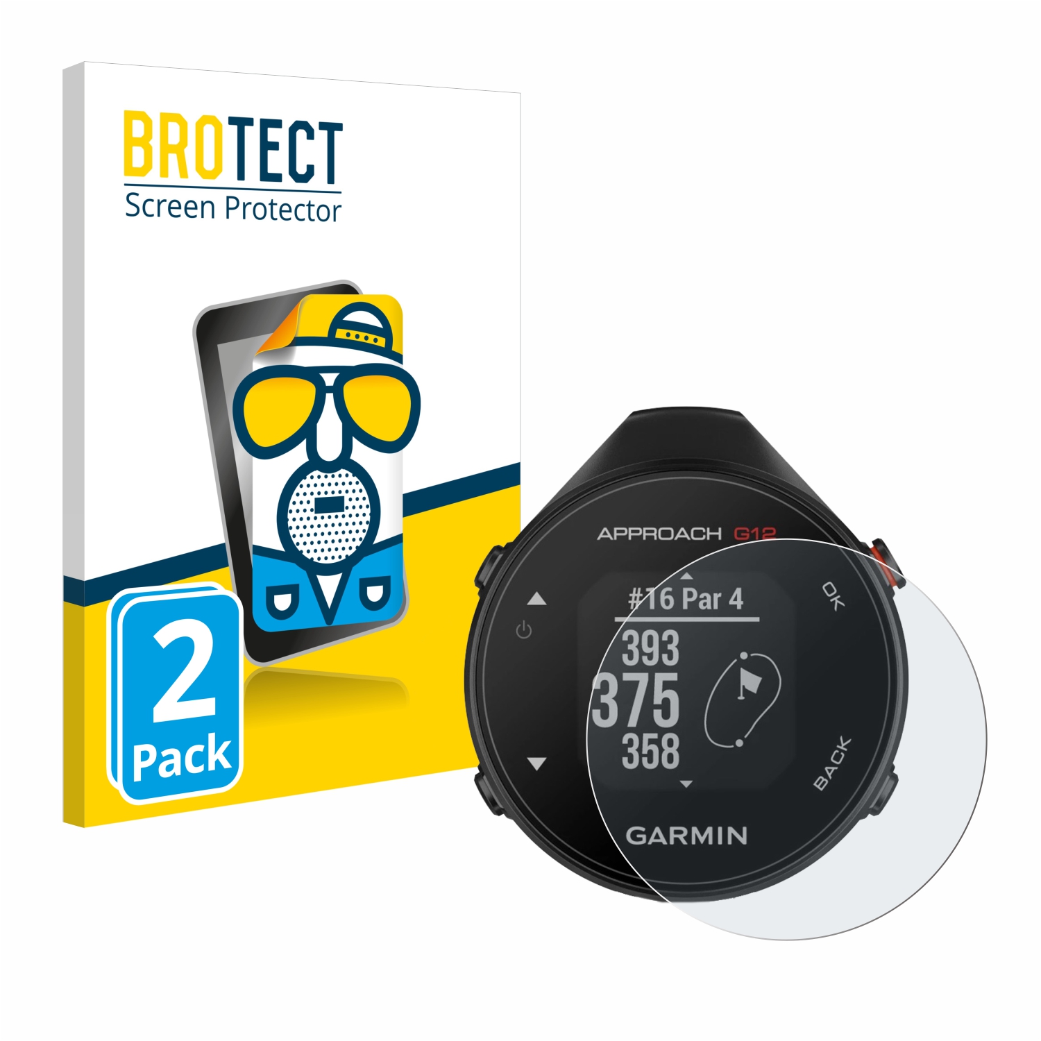 2x BROTECT Entspiegelungs-Folie pro Garmin Approach G12