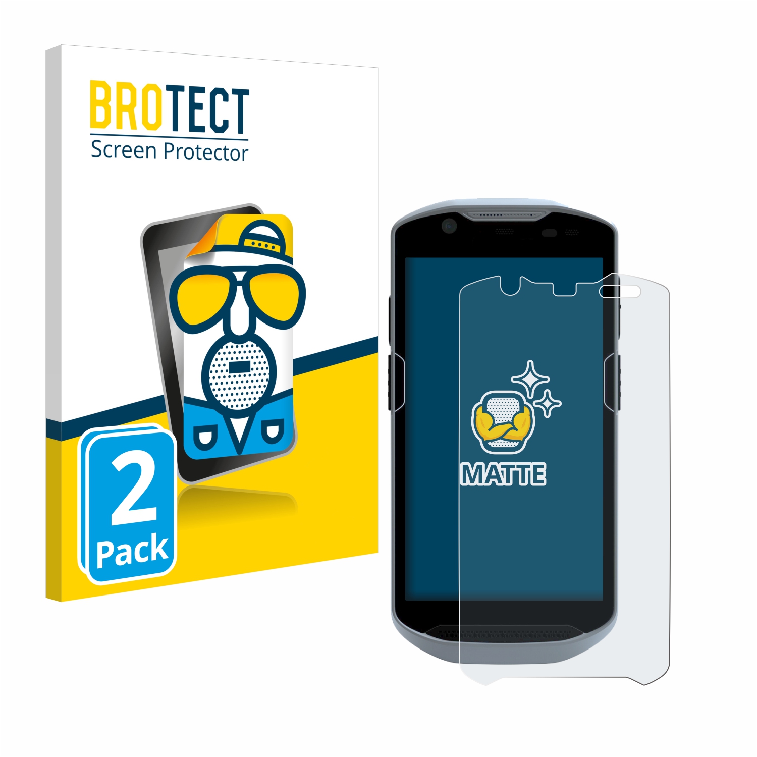 2x BROTECT Entspiegelungs-Folie pro Zebra TC52x