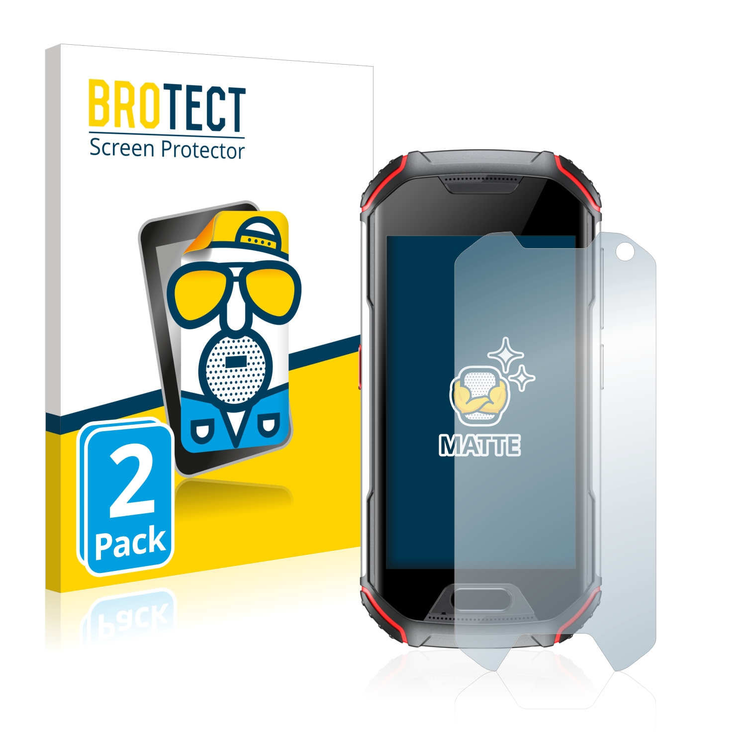 2x BROTECT Entspiegelungs-Folie pro Unihertz Atom XL