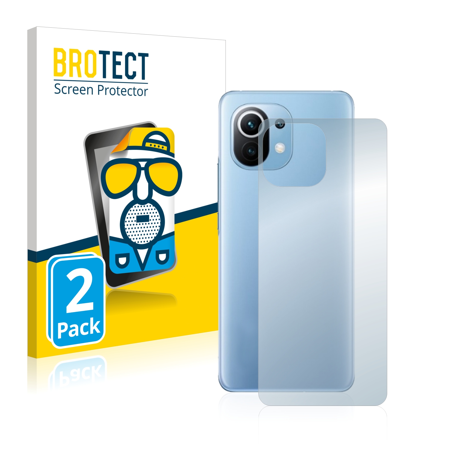2x BROTECT Entspiegelungs-Folie pro Xiaomi Mi 11 Lite (zadní strana)