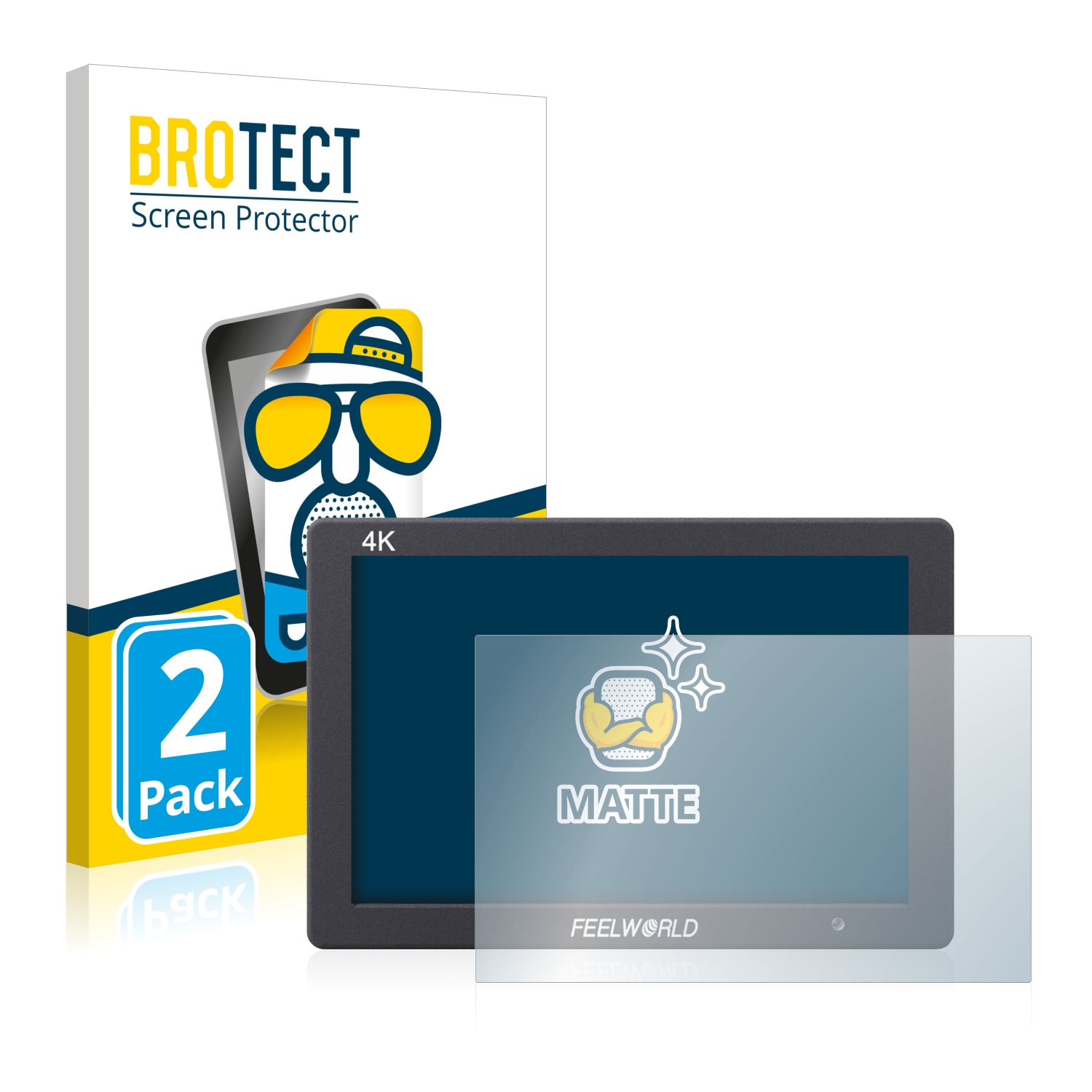 2x BROTECT Entspiegelungs-Folie pro Feelworld FW279 7