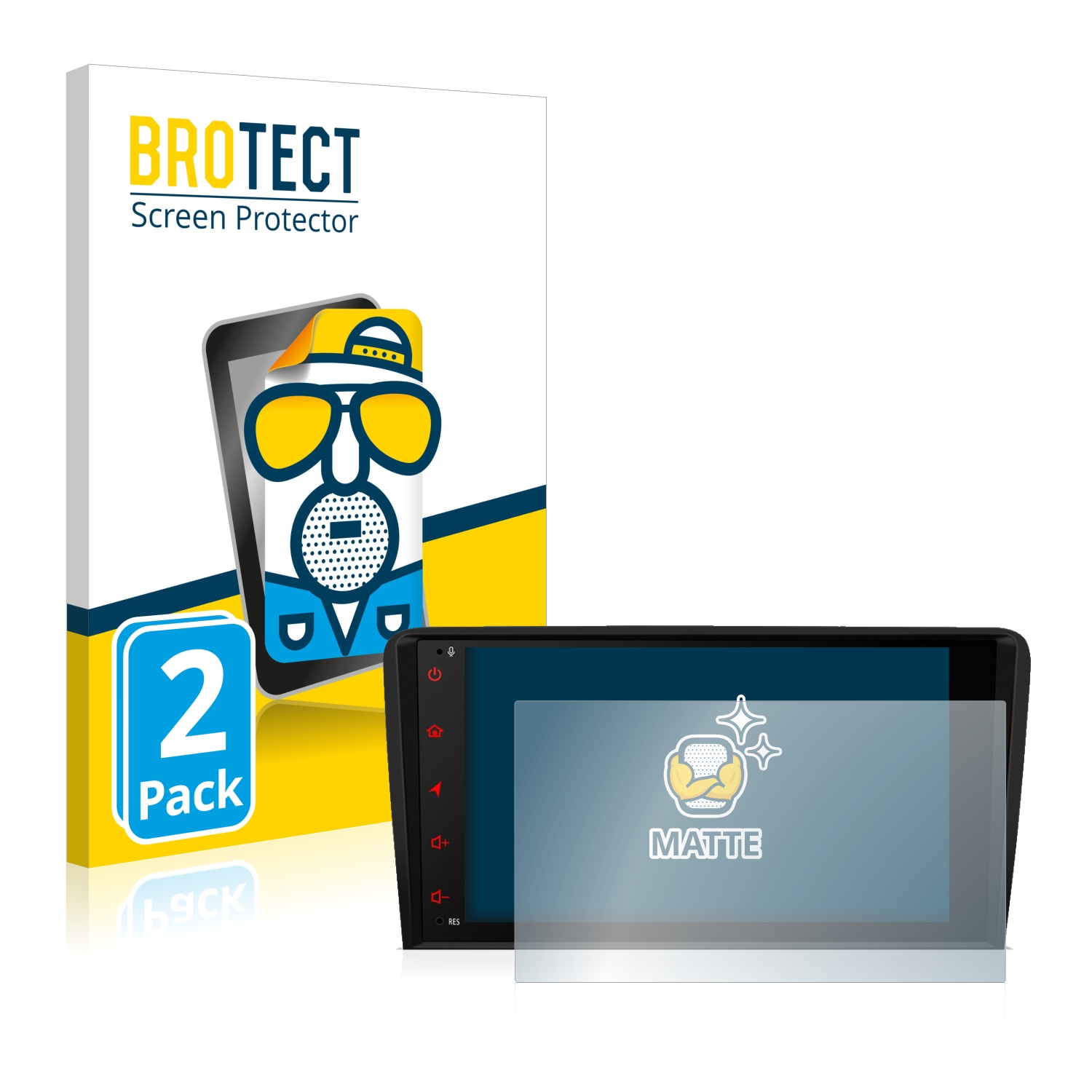 2x BROTECT Entspiegelungs-Folie pro Xtrons IB80A3AL