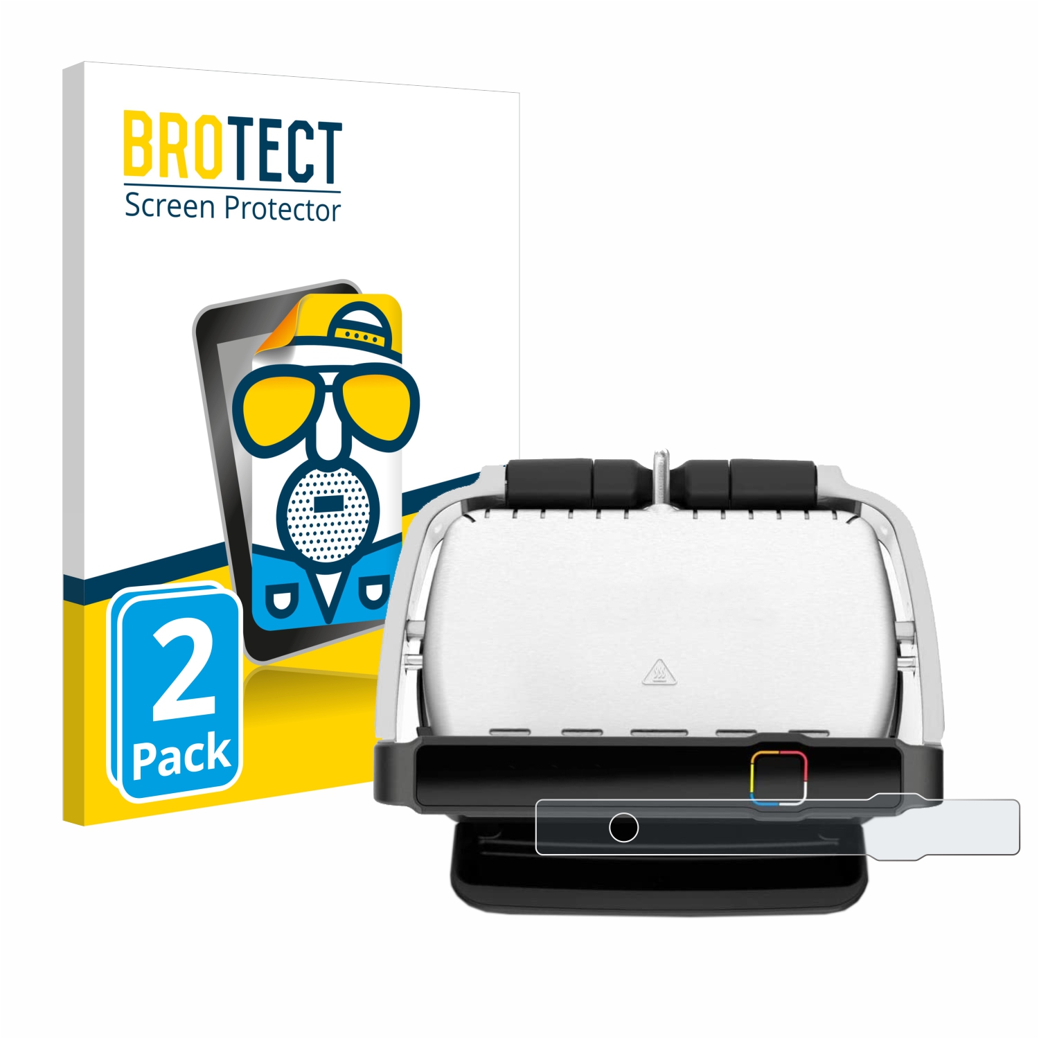 2x BROTECT Entspiegelungs-Folie pro Tefal OptiGrill Elite