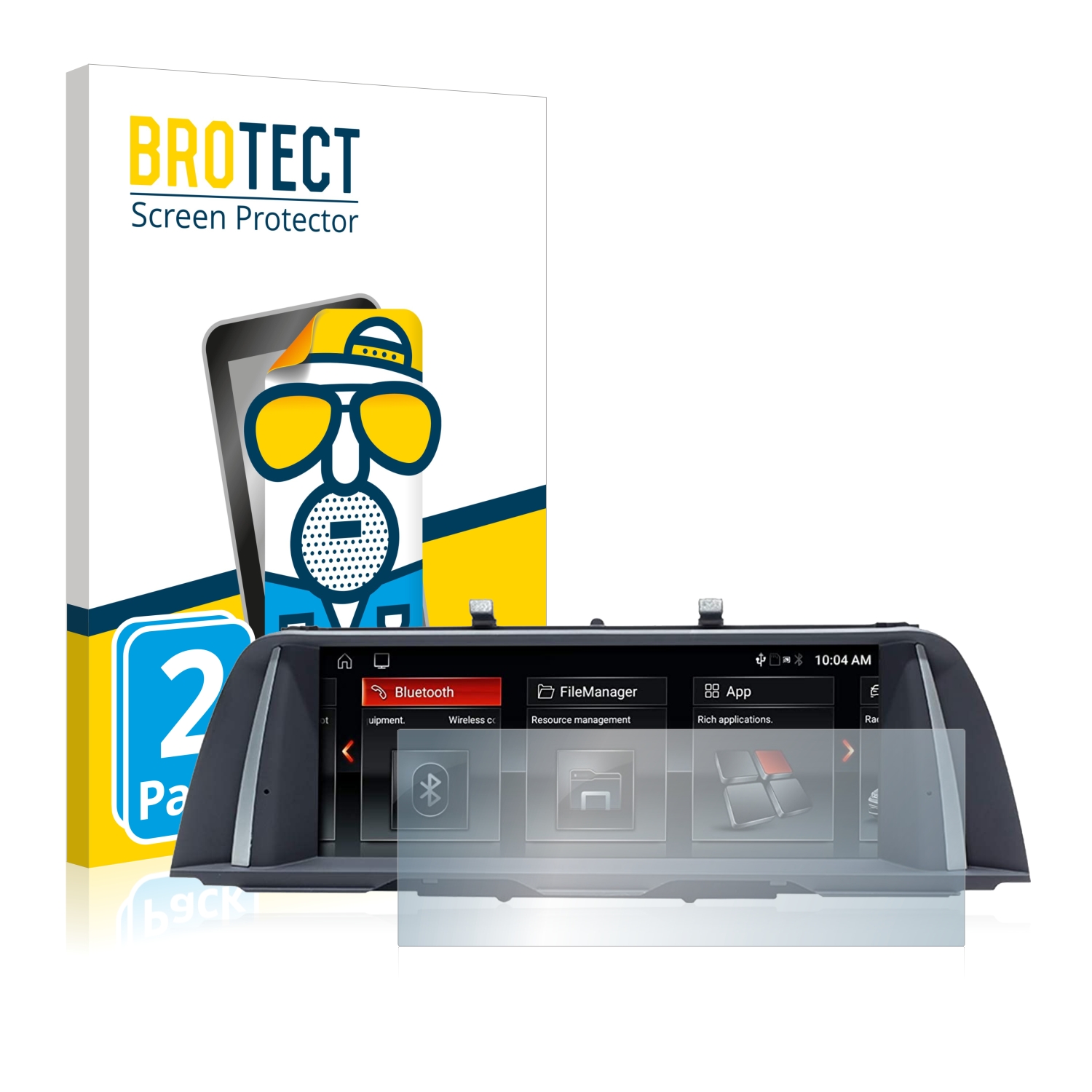 2x BROTECT Entspiegelungs-Folie pro BMW 5 F10 2014 Professional 10,2