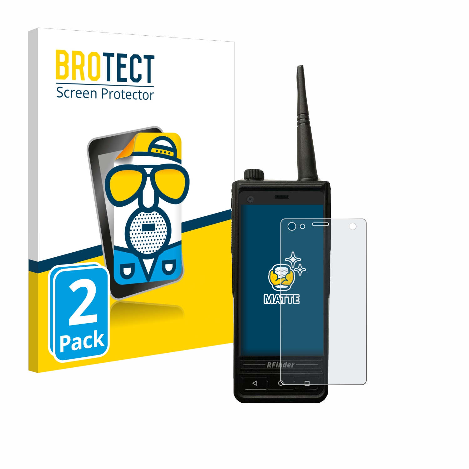 2x BROTECT Entspiegelungs-Folie pro Rfinder B1 DMR 4G / LTE