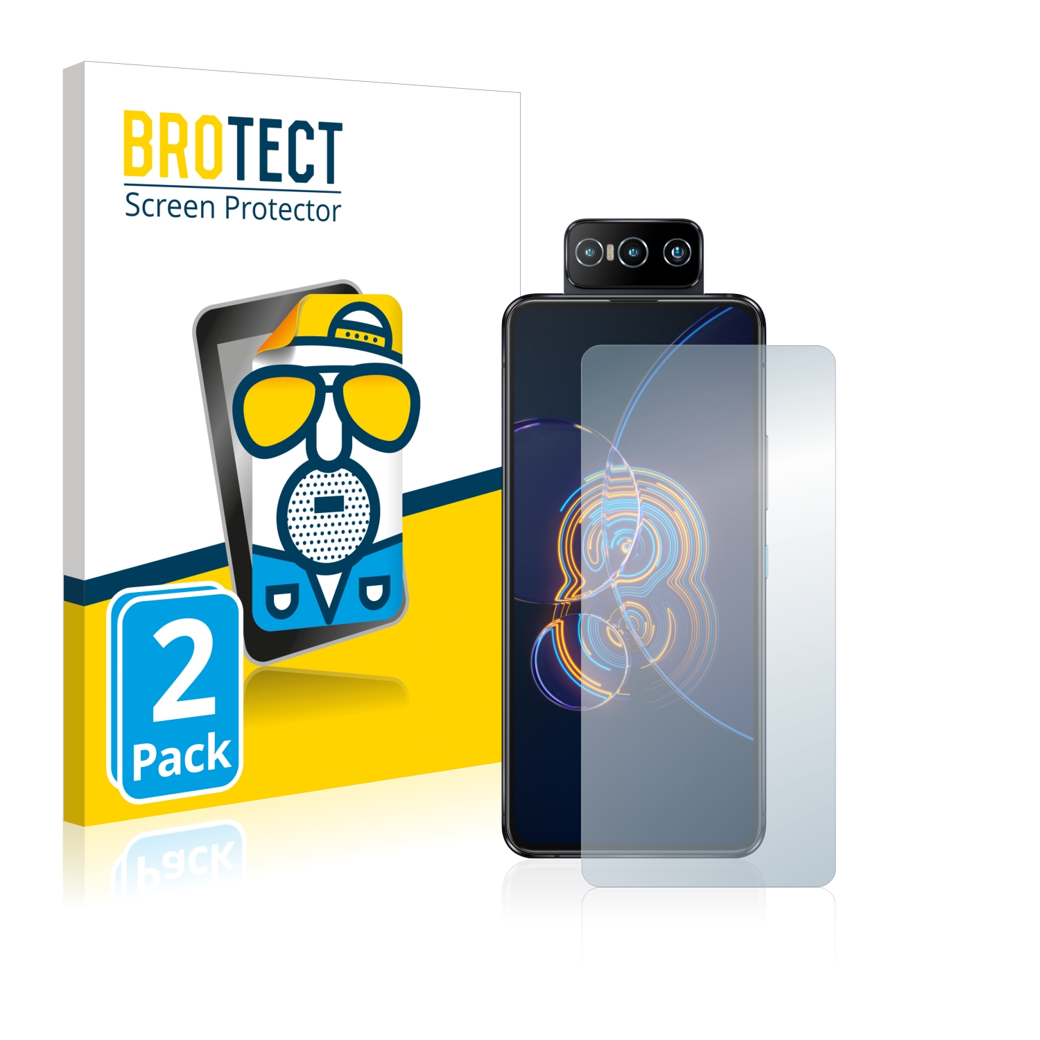 2x BROTECT Entspiegelungs-Folie pro ASUS ZenFone 8 Flip