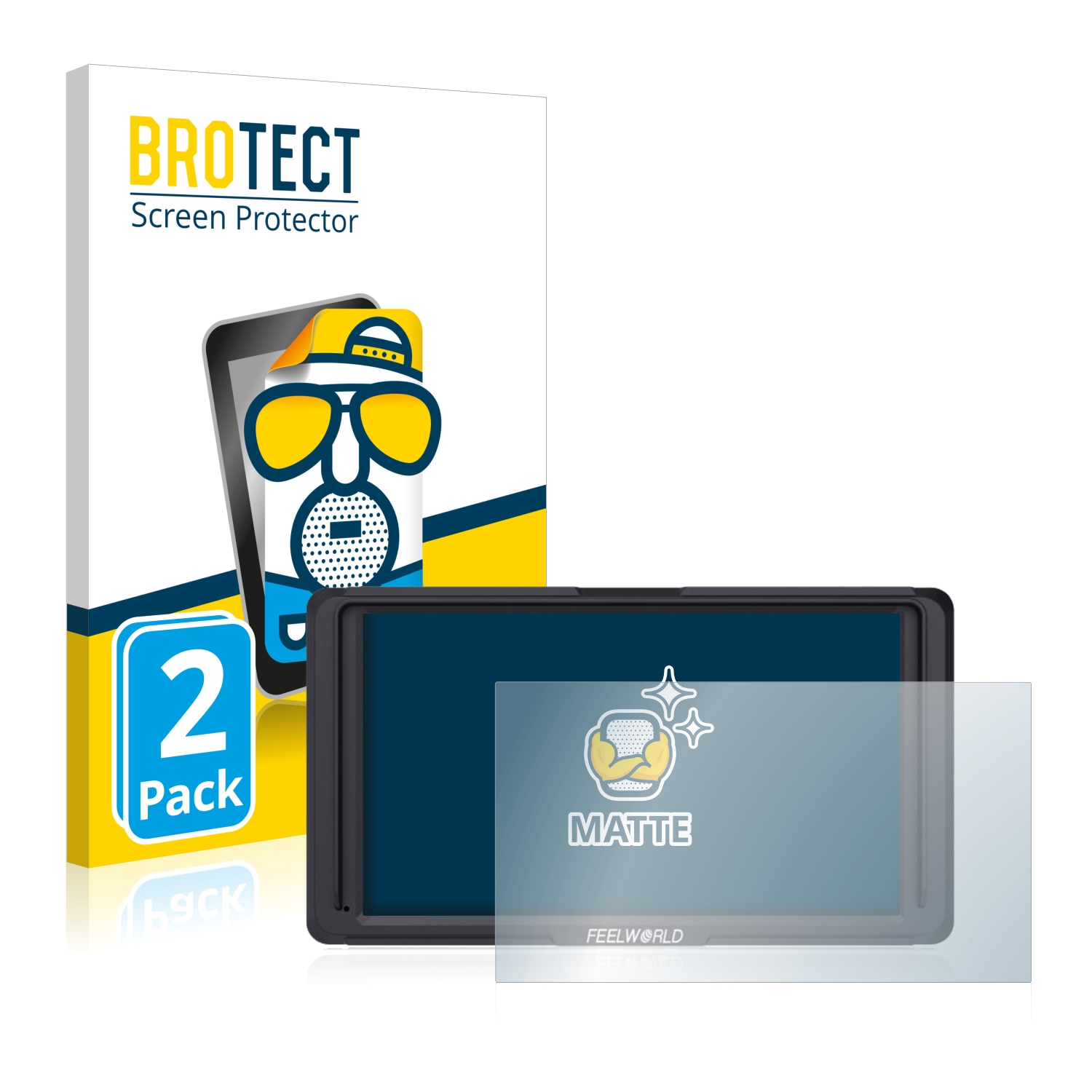 2x BROTECT Entspiegelungs-Folie pro Feelworld F5 5