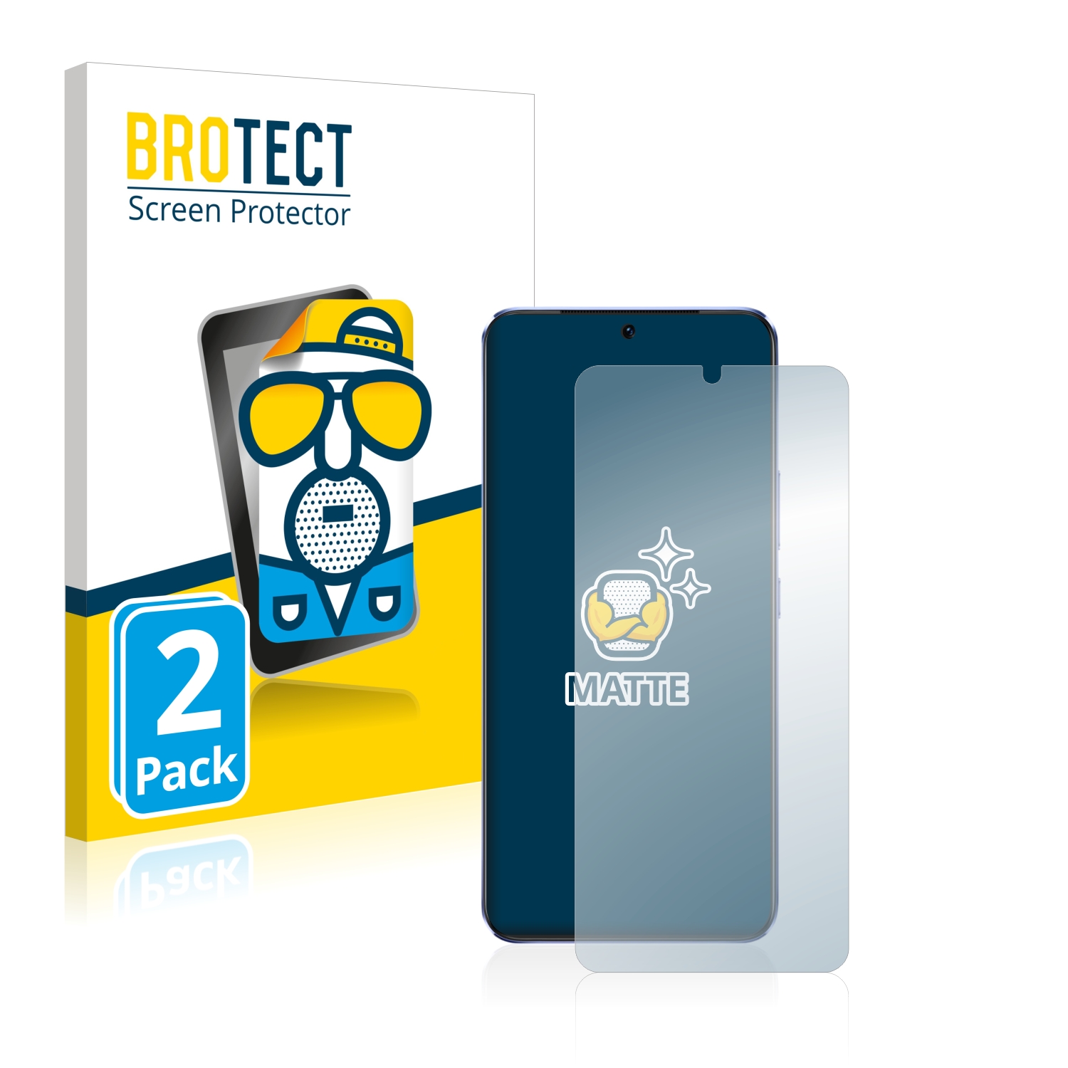 2x BROTECT Entspiegelungs-Folie pro Vivo V21 5G