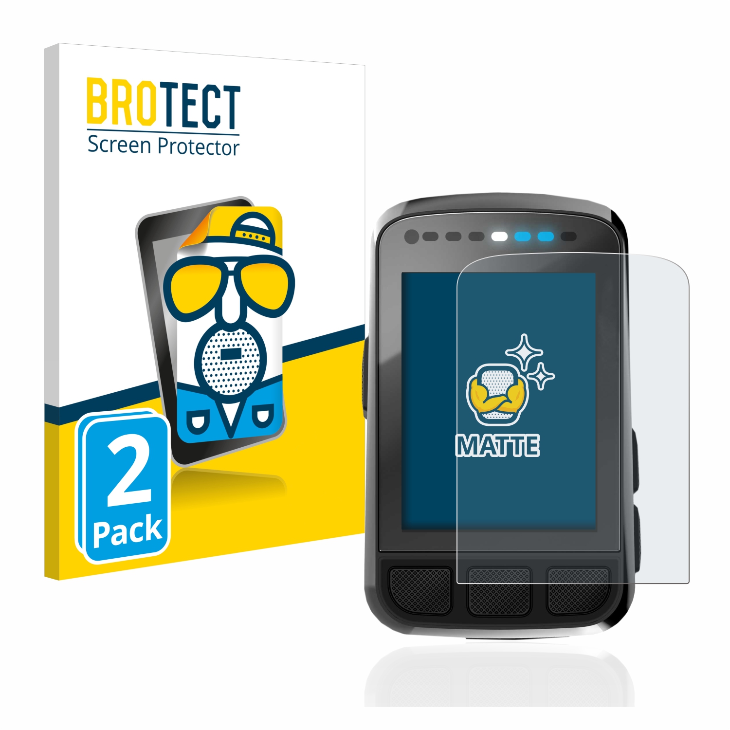 2x BROTECT Entspiegelungs-Folie pro Wahoo Elemnt Bolt V2 GPS
