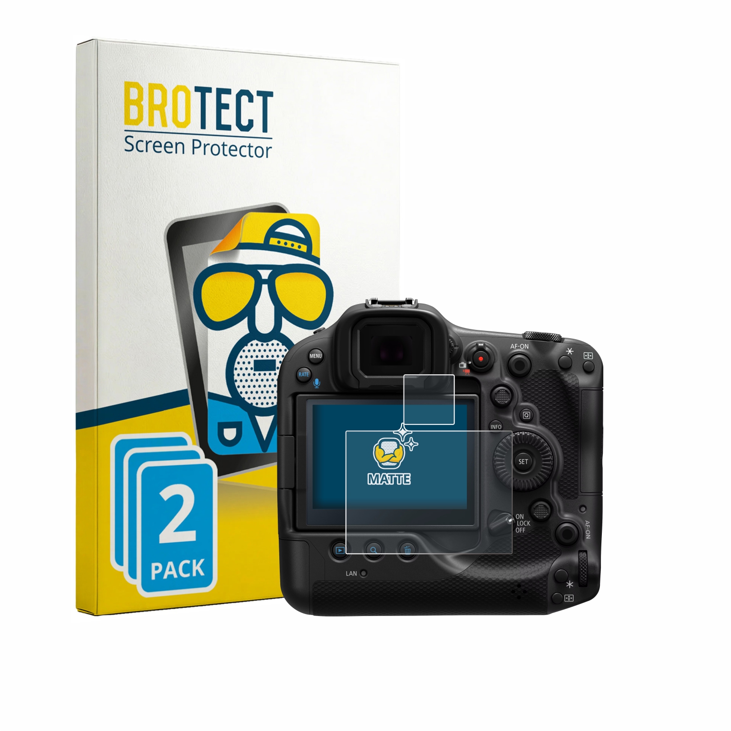 2x BROTECT Entspiegelungs-Folie pro Canon EOS R3