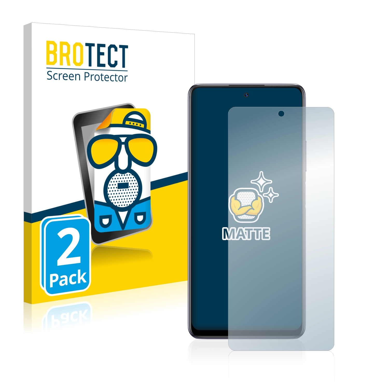 2x BROTECT Entspiegelungs-Folie pro Infinix Note 10 Pro
