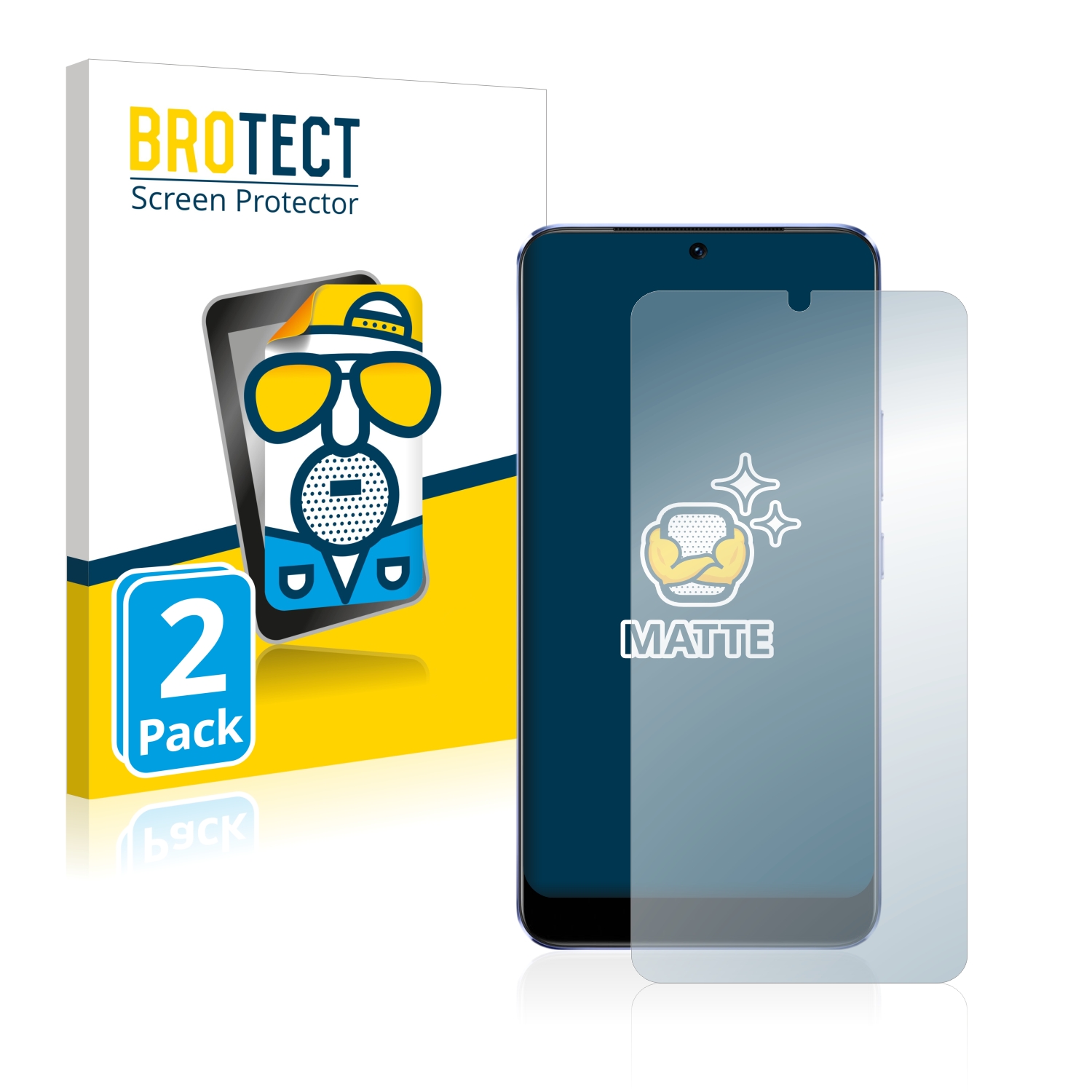 2x BROTECT Entspiegelungs-Folie pro Vivo V21