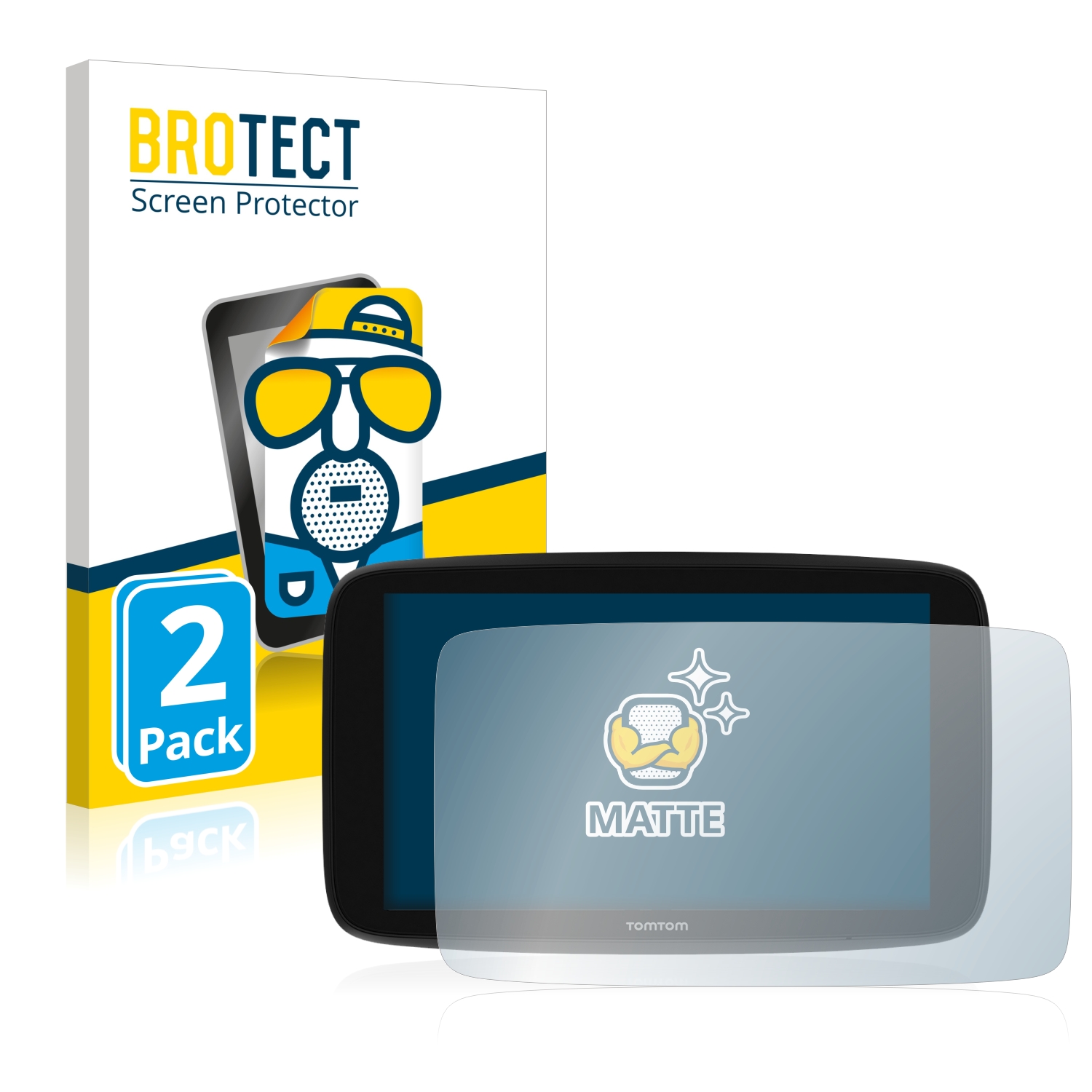 2x BROTECT Entspiegelungs-Folie pro TomTom Go Expert 6