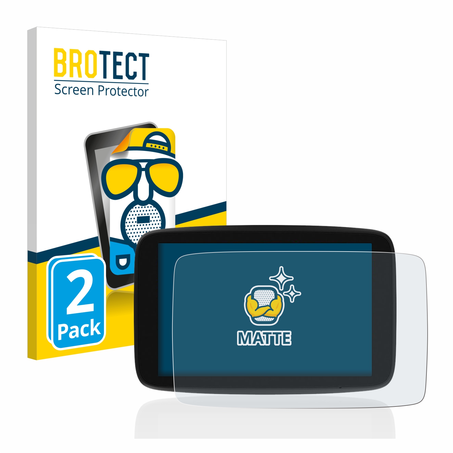 2x BROTECT Entspiegelungs-Folie pro TomTom Go Expert 7