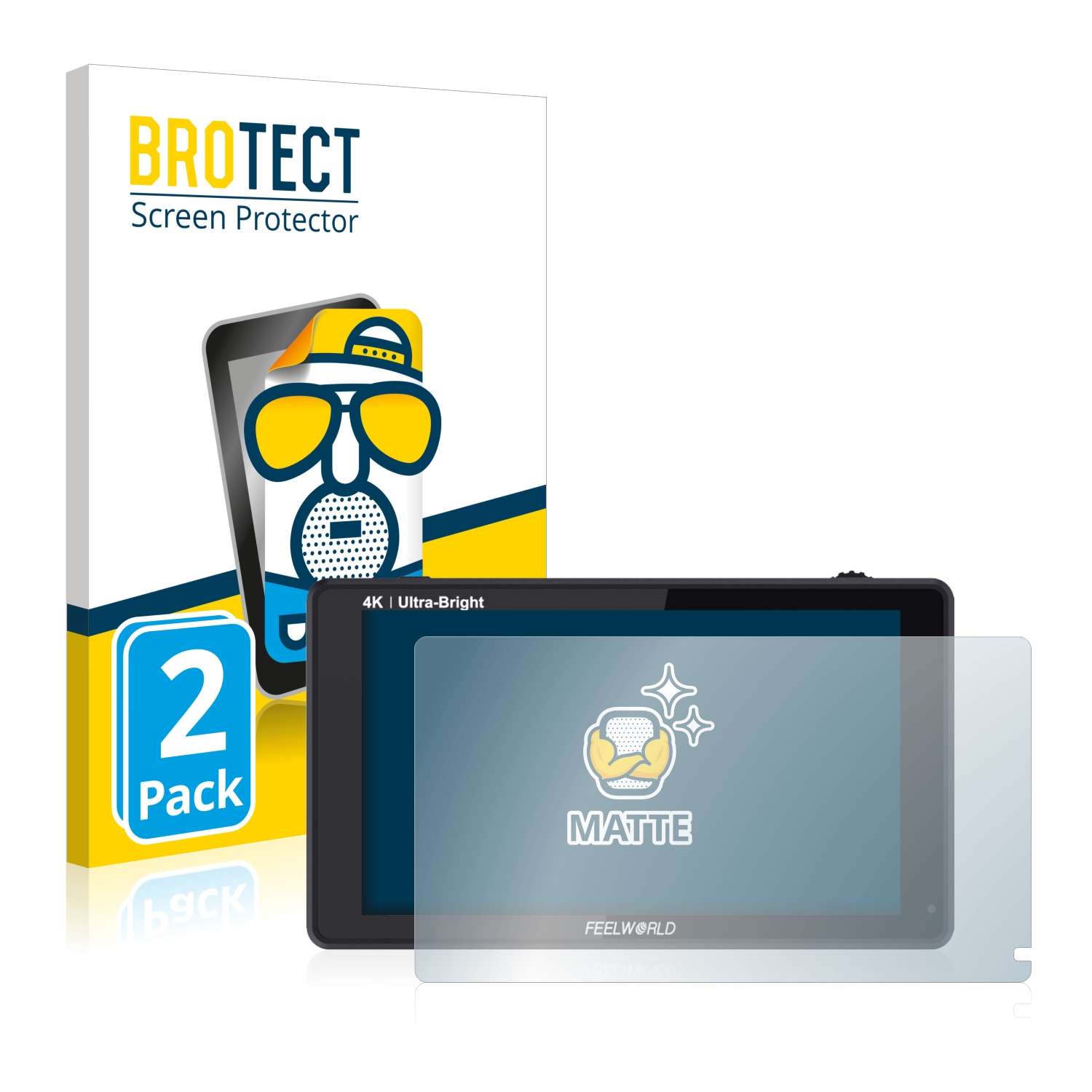 2x BROTECT Entspiegelungs-Folie pro Feelworld LUT6 6