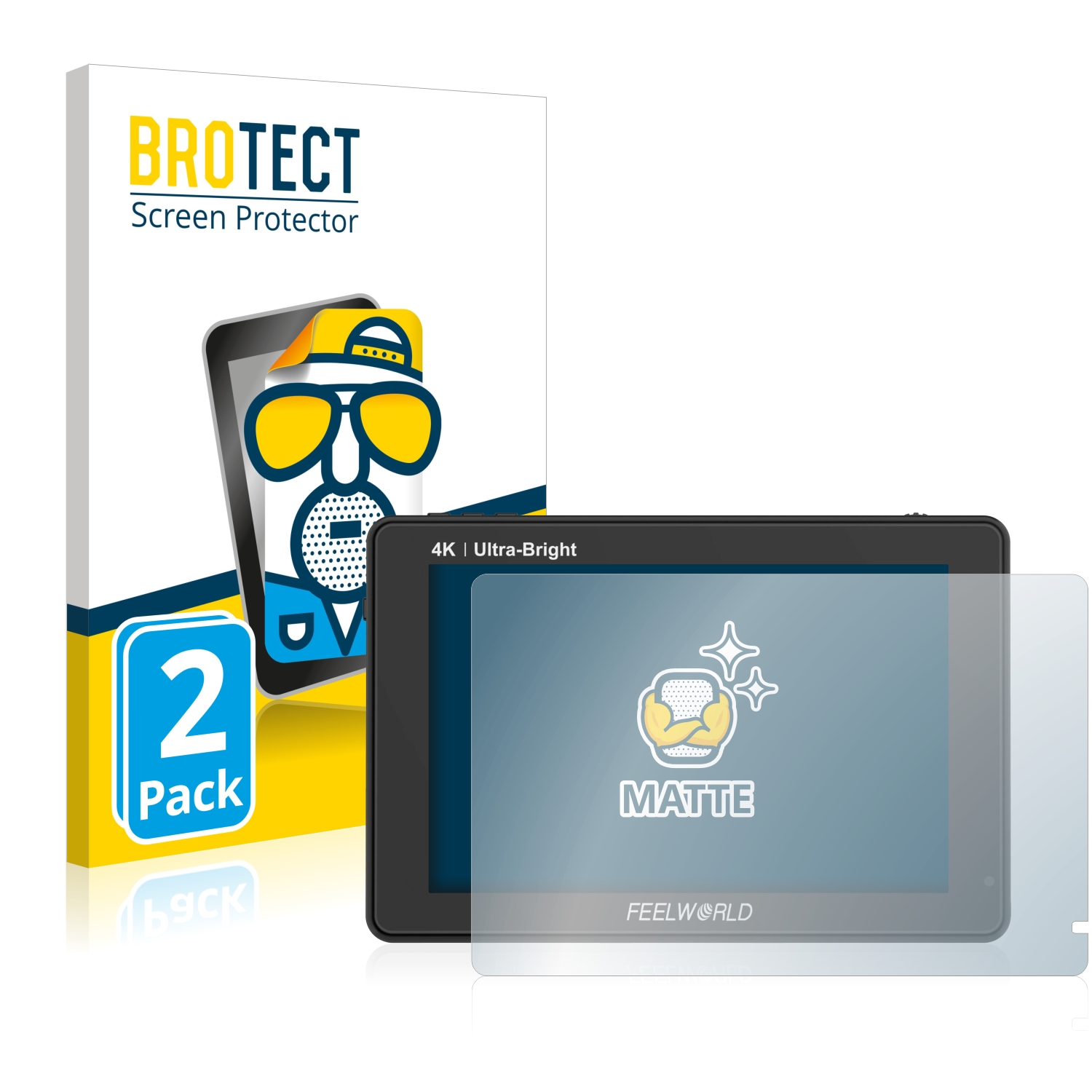 2x BROTECT Entspiegelungs-Folie pro Feelworld LUT7 7