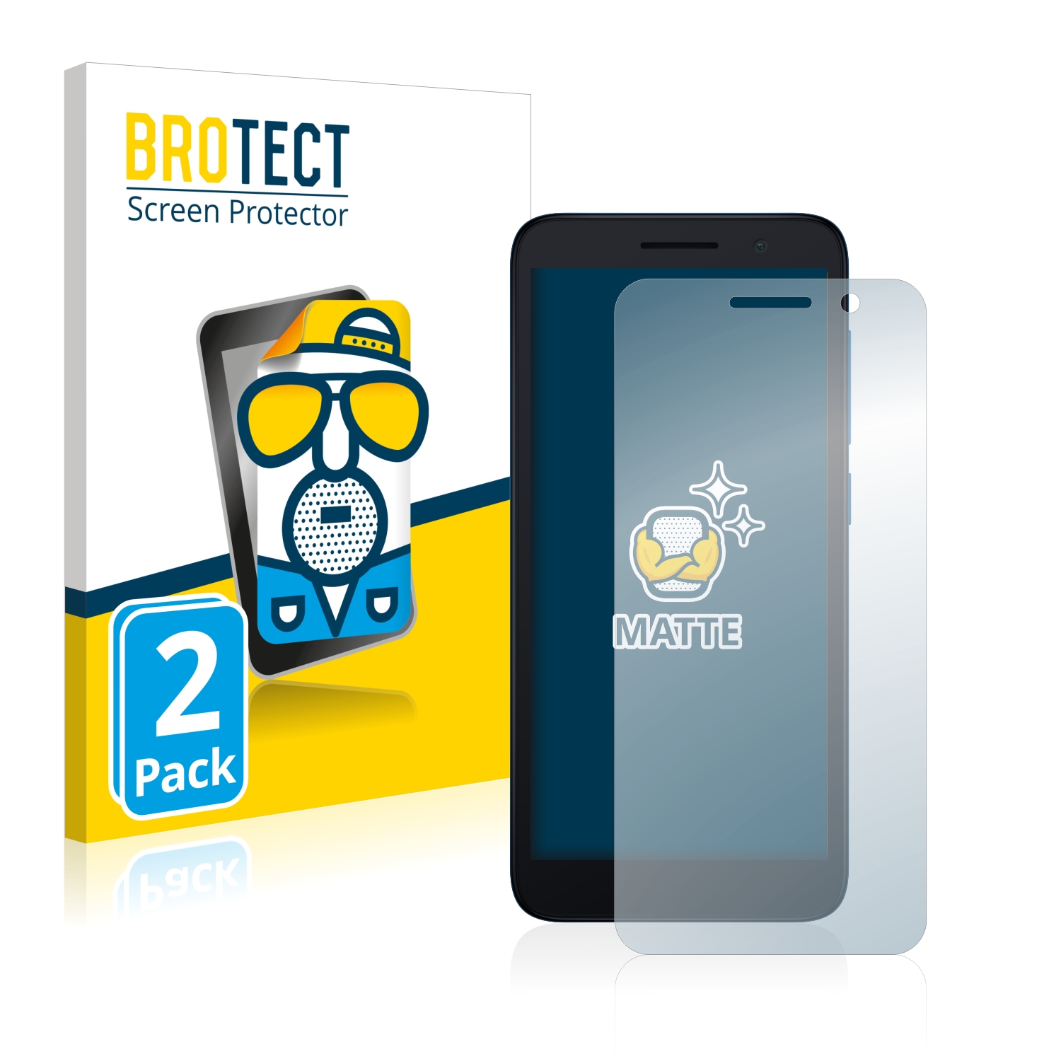 2x BROTECT Entspiegelungs-Folie pro Alcatel 1 (2021)