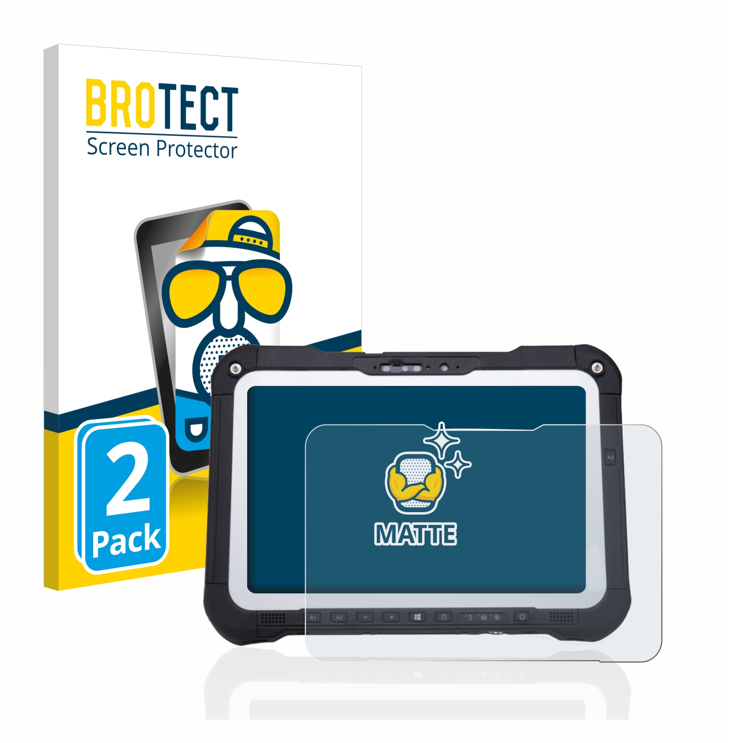 2x BROTECT Entspiegelungs-Folie pro Panasonic Toughbook FZ-G2