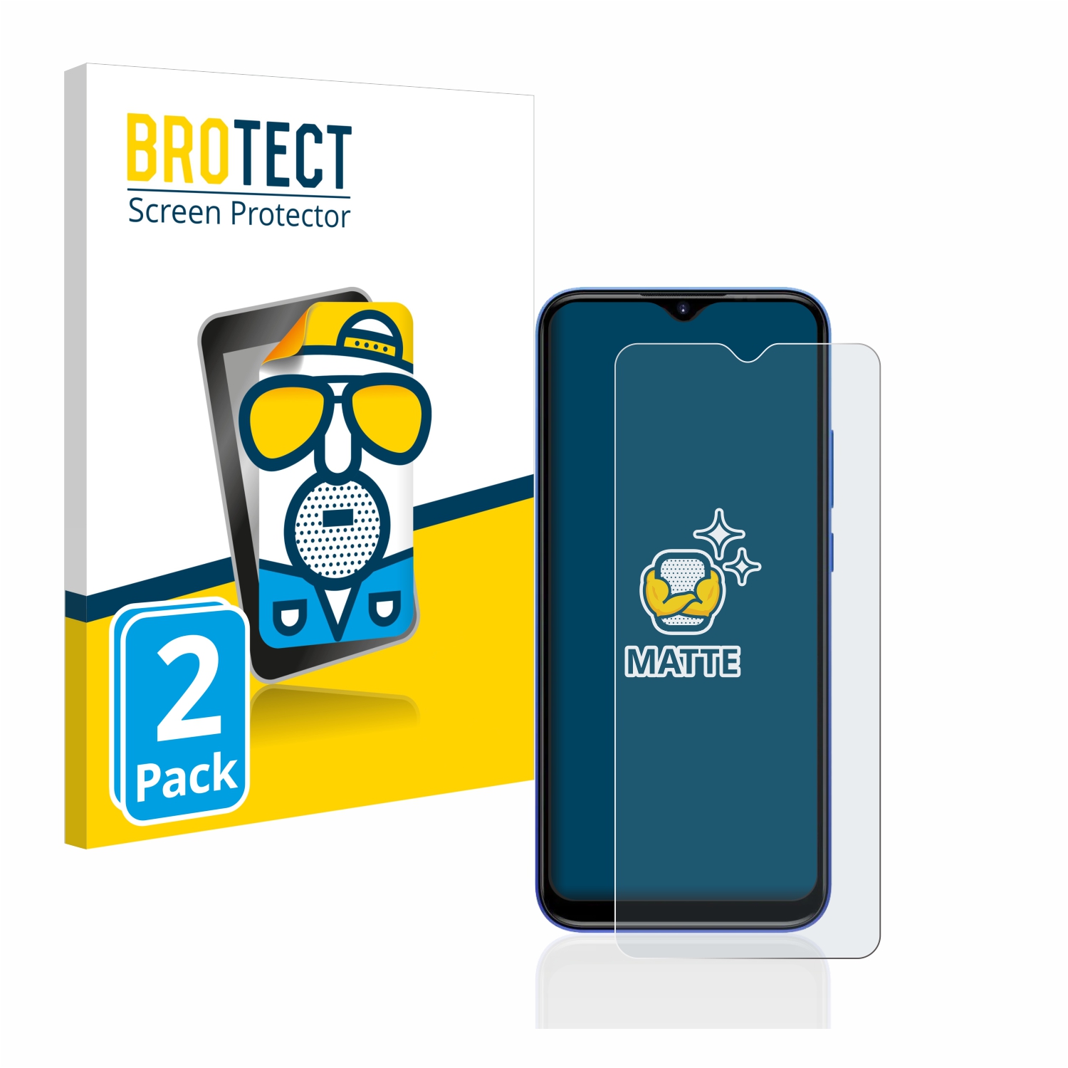 2x BROTECT Entspiegelungs-Folie pro Doogee X96 Pro