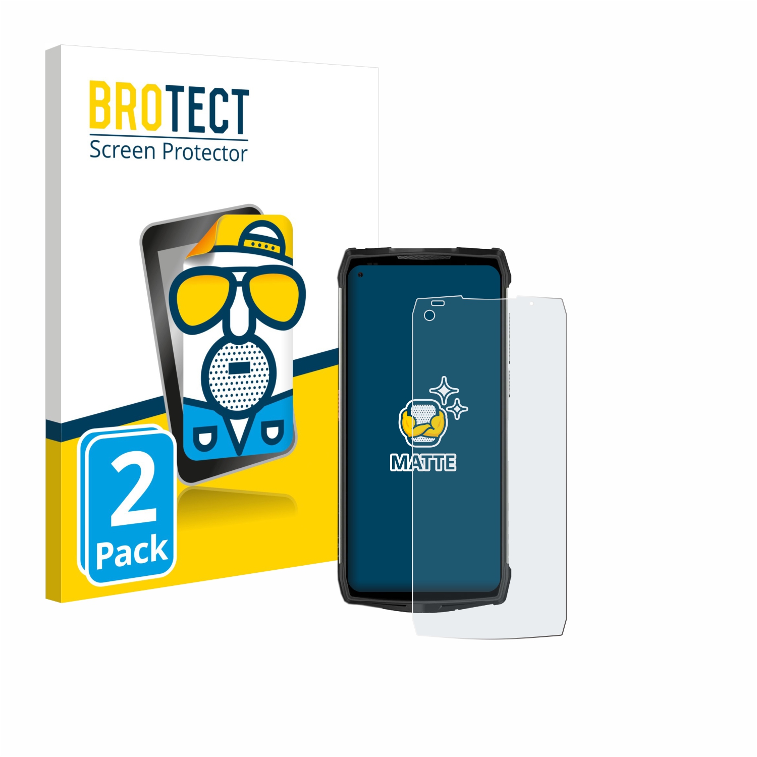 2x BROTECT Entspiegelungs-Folie pro Ulefone Power Armor 13