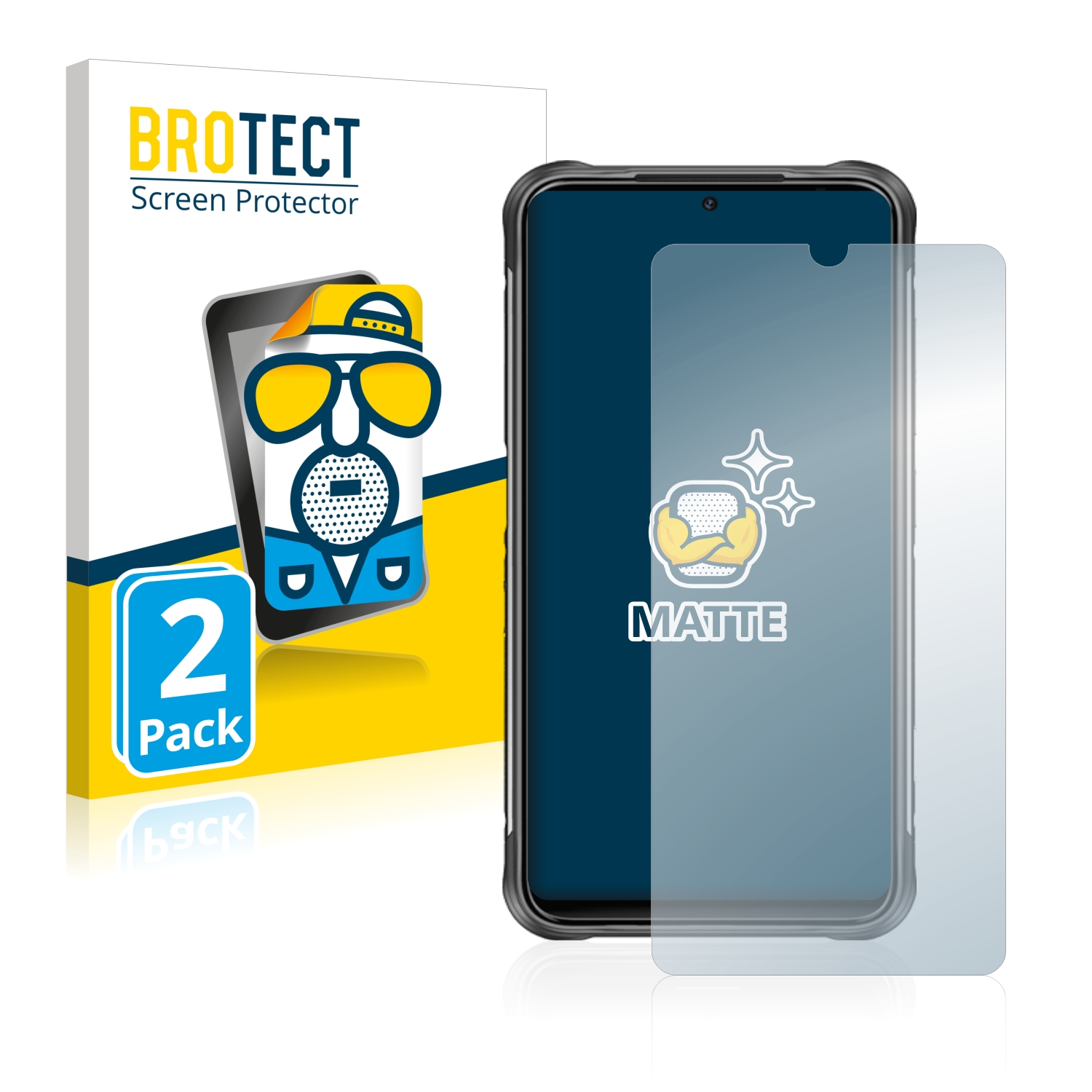 2x BROTECT Entspiegelungs-Folie pro Umidigi Bison 2021