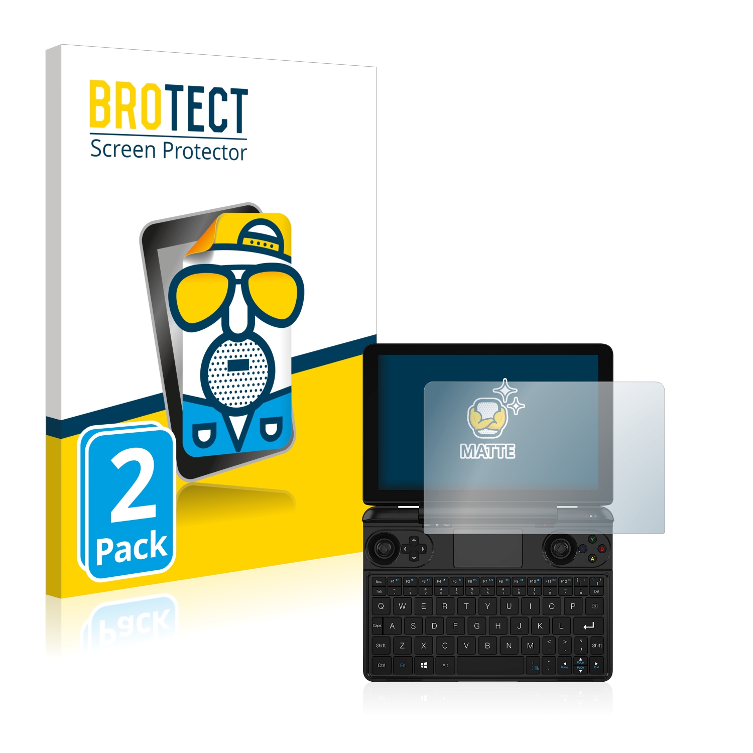 2x BROTECT Entspiegelungs-Folie pro GPD Win Max 2021