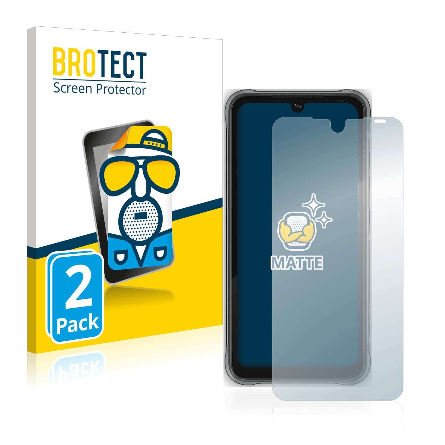 2x BROTECT Entspiegelungs-Folie pro Umidigi Bison Pro