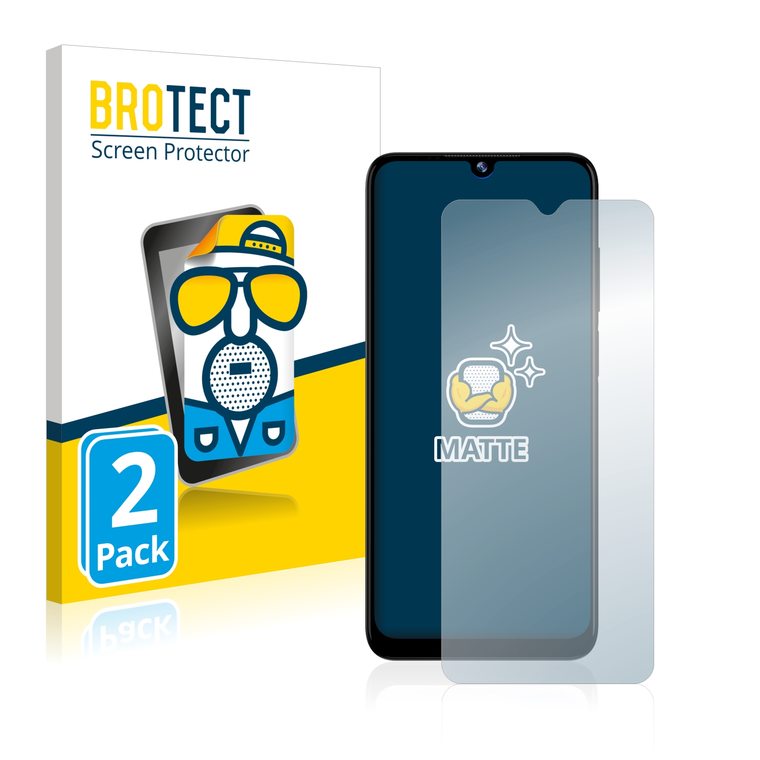 2x BROTECT Entspiegelungs-Folie pro Doogee N40 Pro