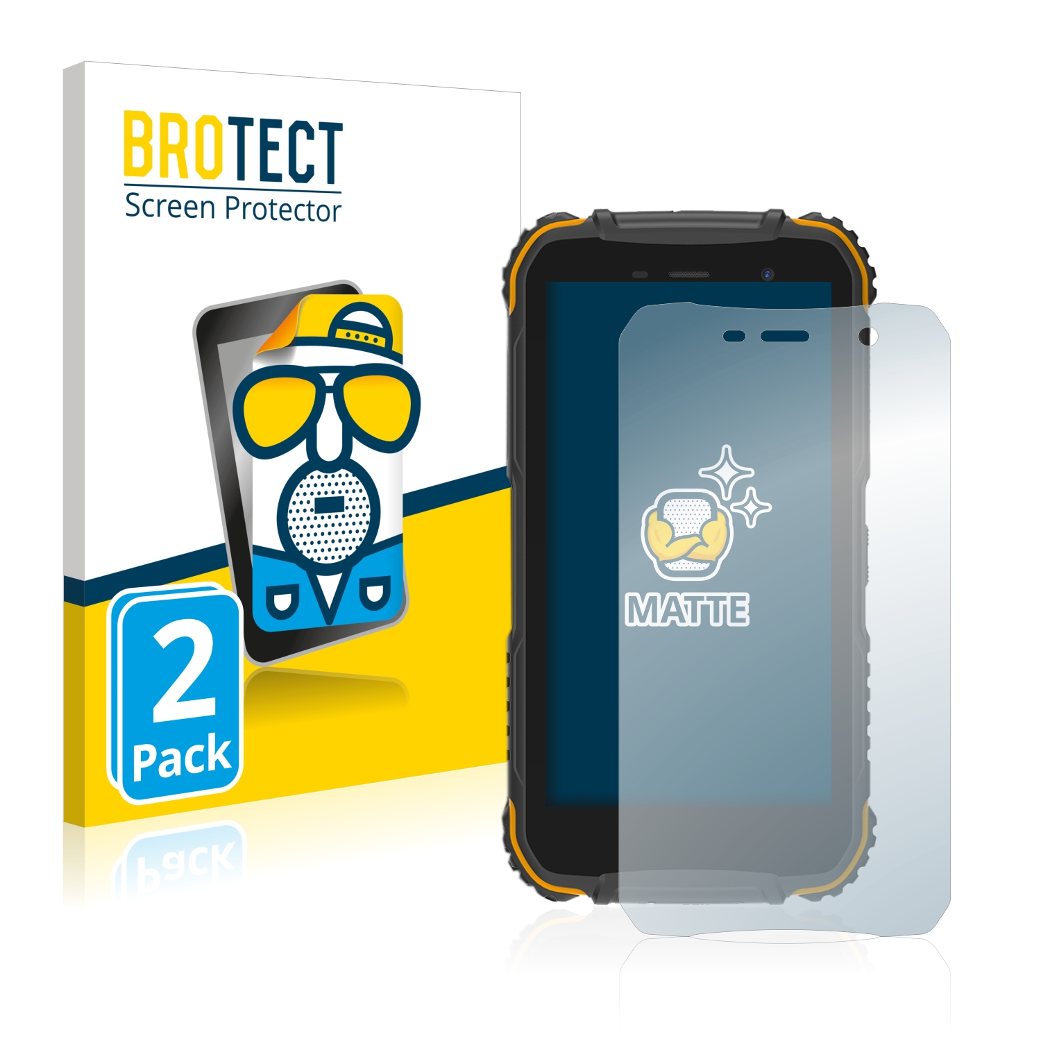 2x BROTECT Entspiegelungs-Folie pro Doogee S35