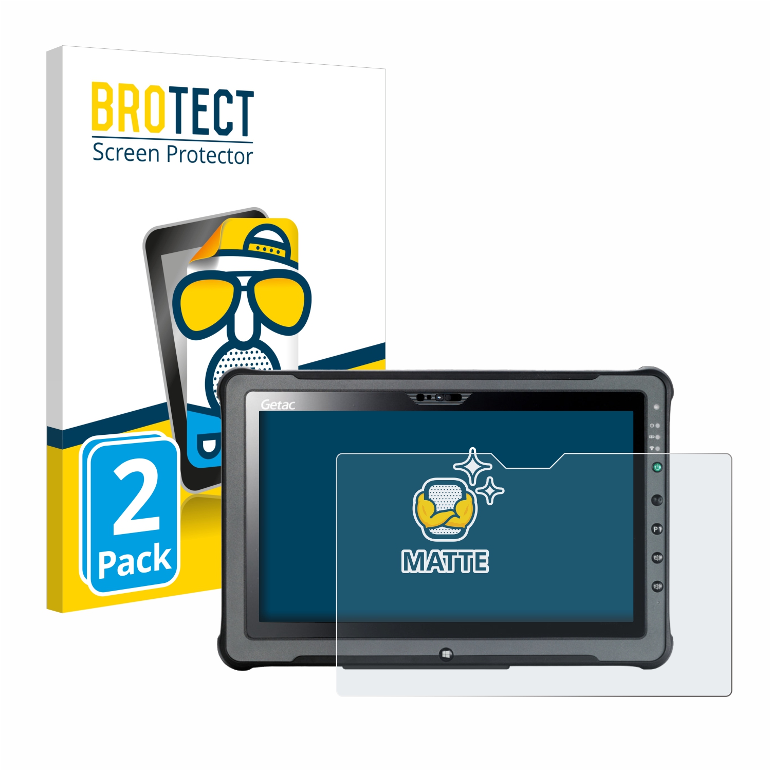 2x BROTECT Entspiegelungs-Folie pro Getac F110 Premium