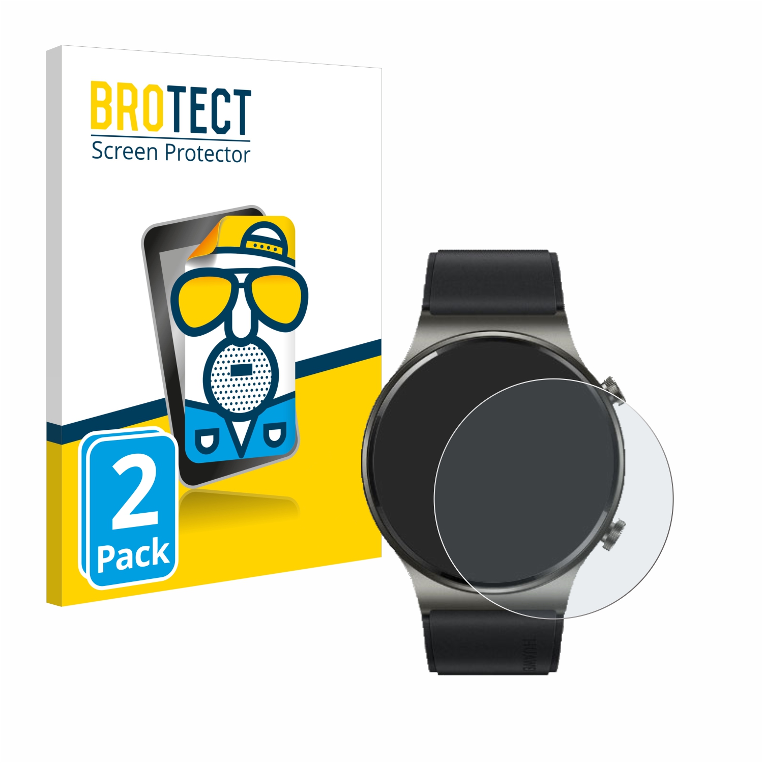 2x BROTECT Entspiegelungs-Folie pro Huawei Watch GT 2 Pro ECG