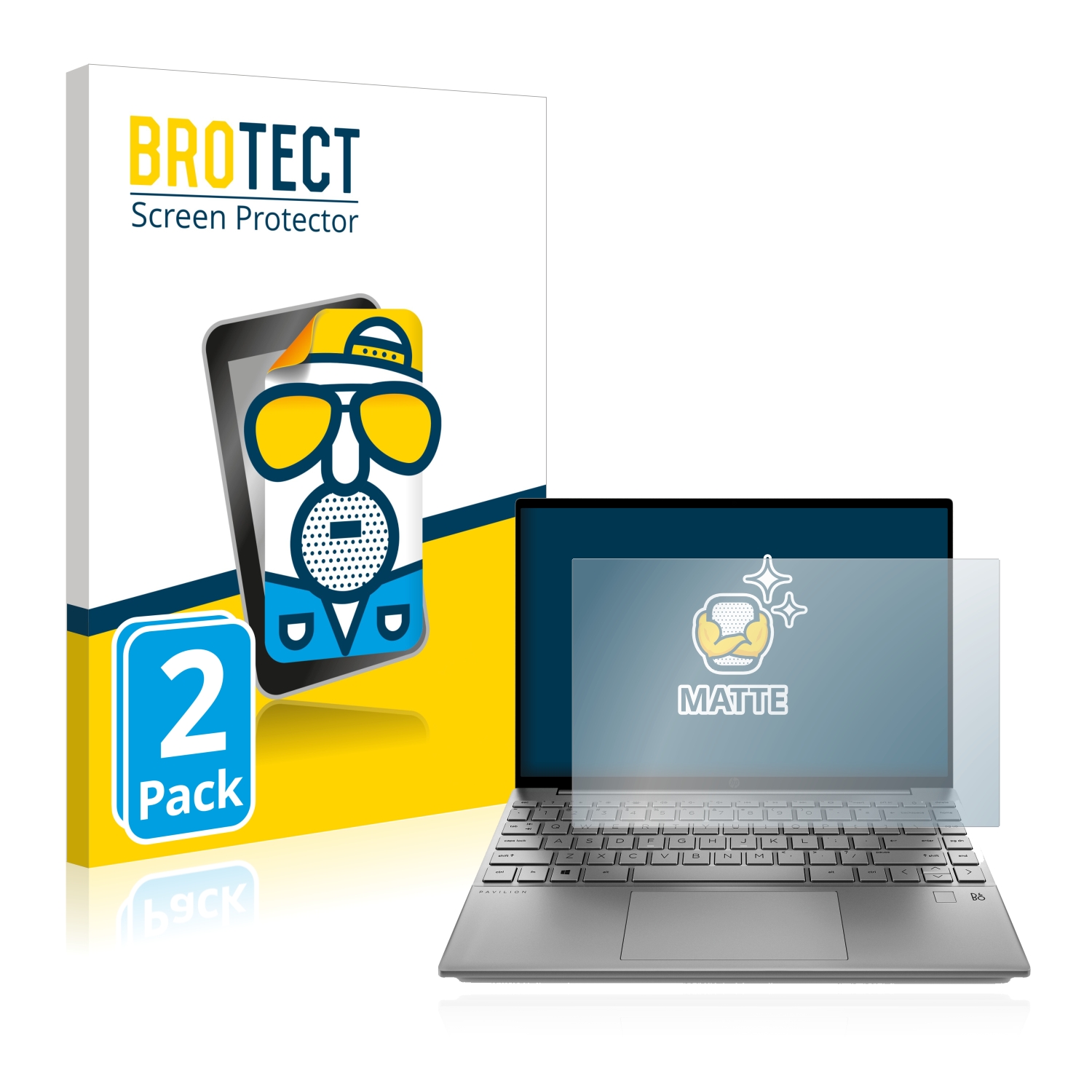 2x BROTECT Entspiegelungs-Folie pro HP Pavilion Aero 13