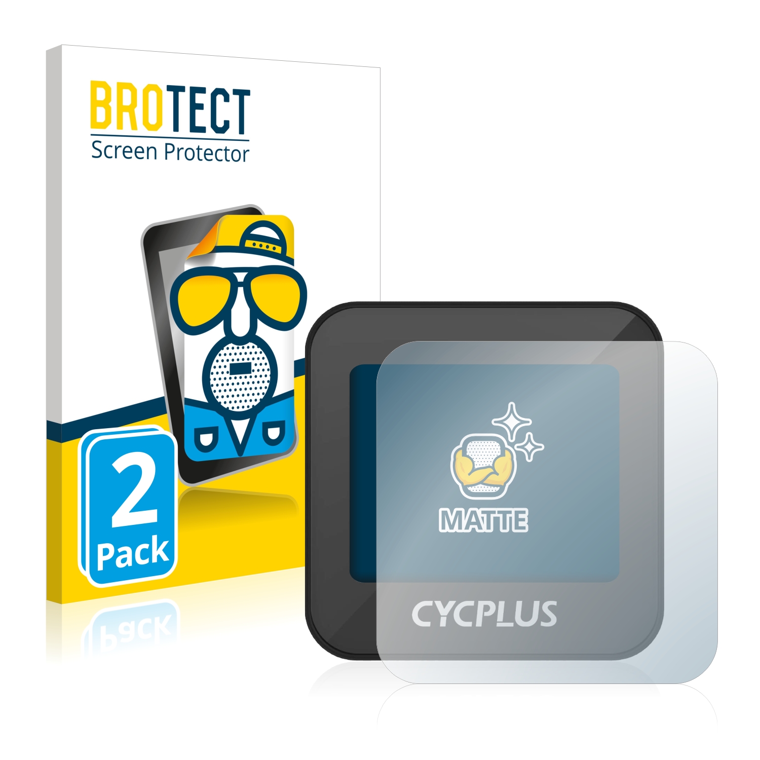 2x BROTECT Entspiegelungs-Folie pro Cycplus GPS G1 Mini