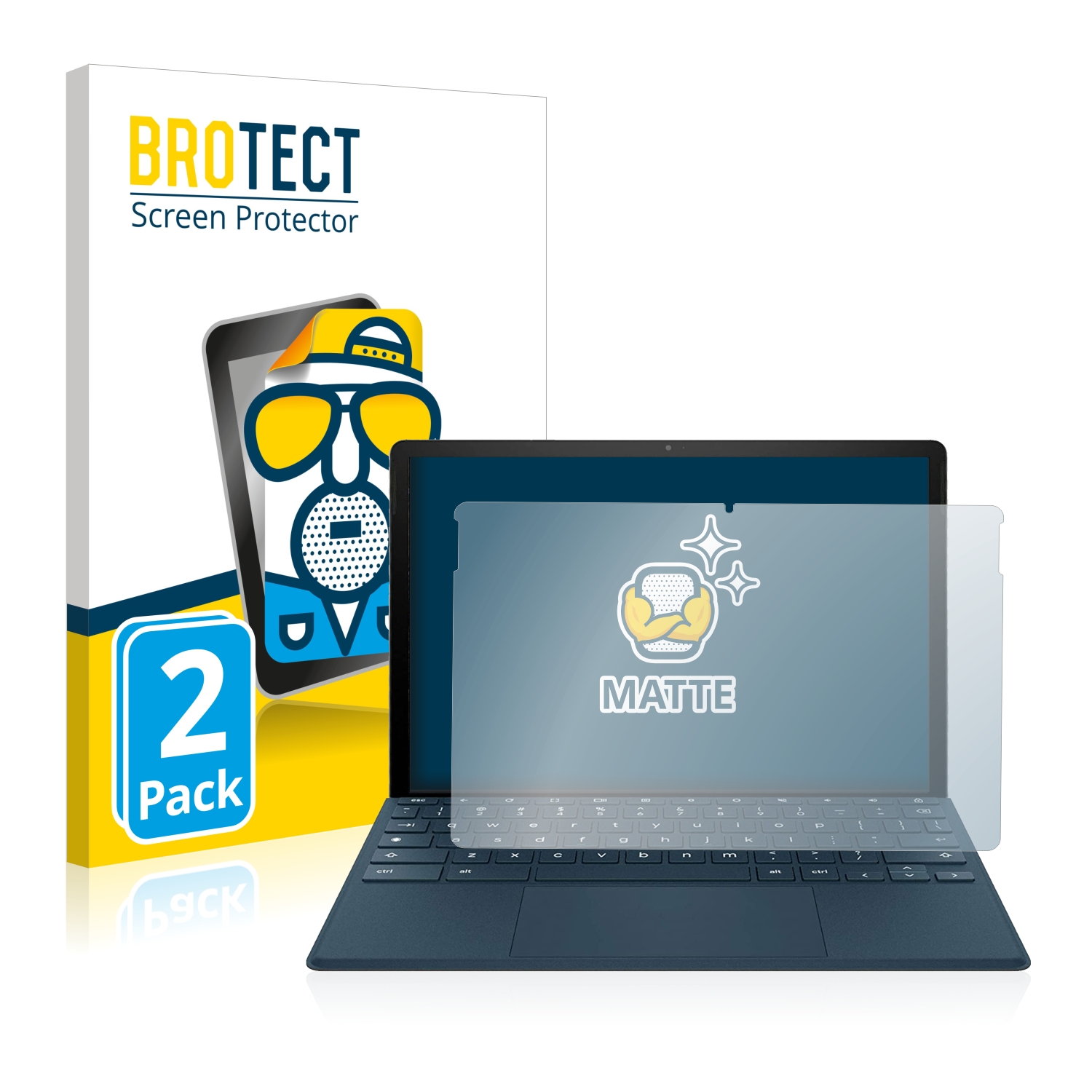 2x BROTECT Entspiegelungs-Folie pro HP Chromebook x2 11