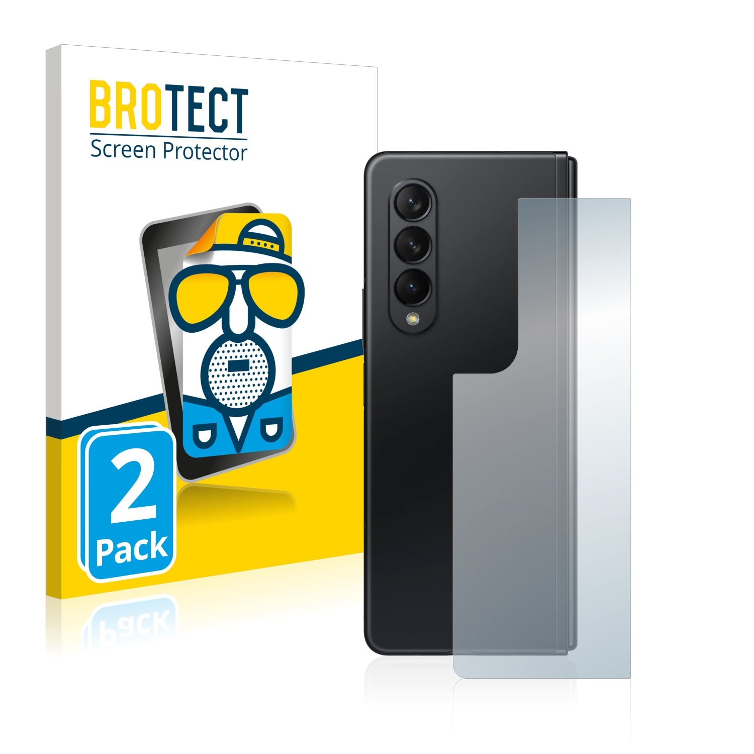 2x BROTECT Entspiegelungs-Folie pro Samsung Galaxy Z Fold 3 5G (zadní strana)