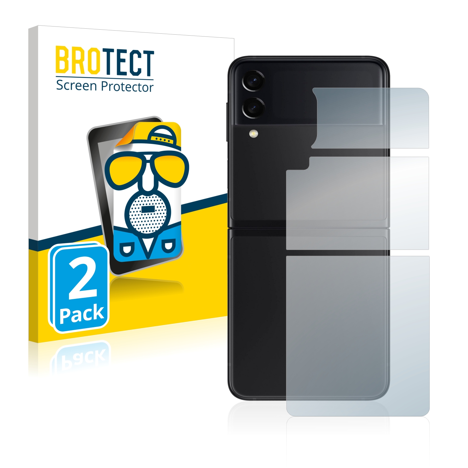 2x BROTECT Entspiegelungs-Folie pro Samsung Galaxy Z Flip 3 5G (zadní strana)