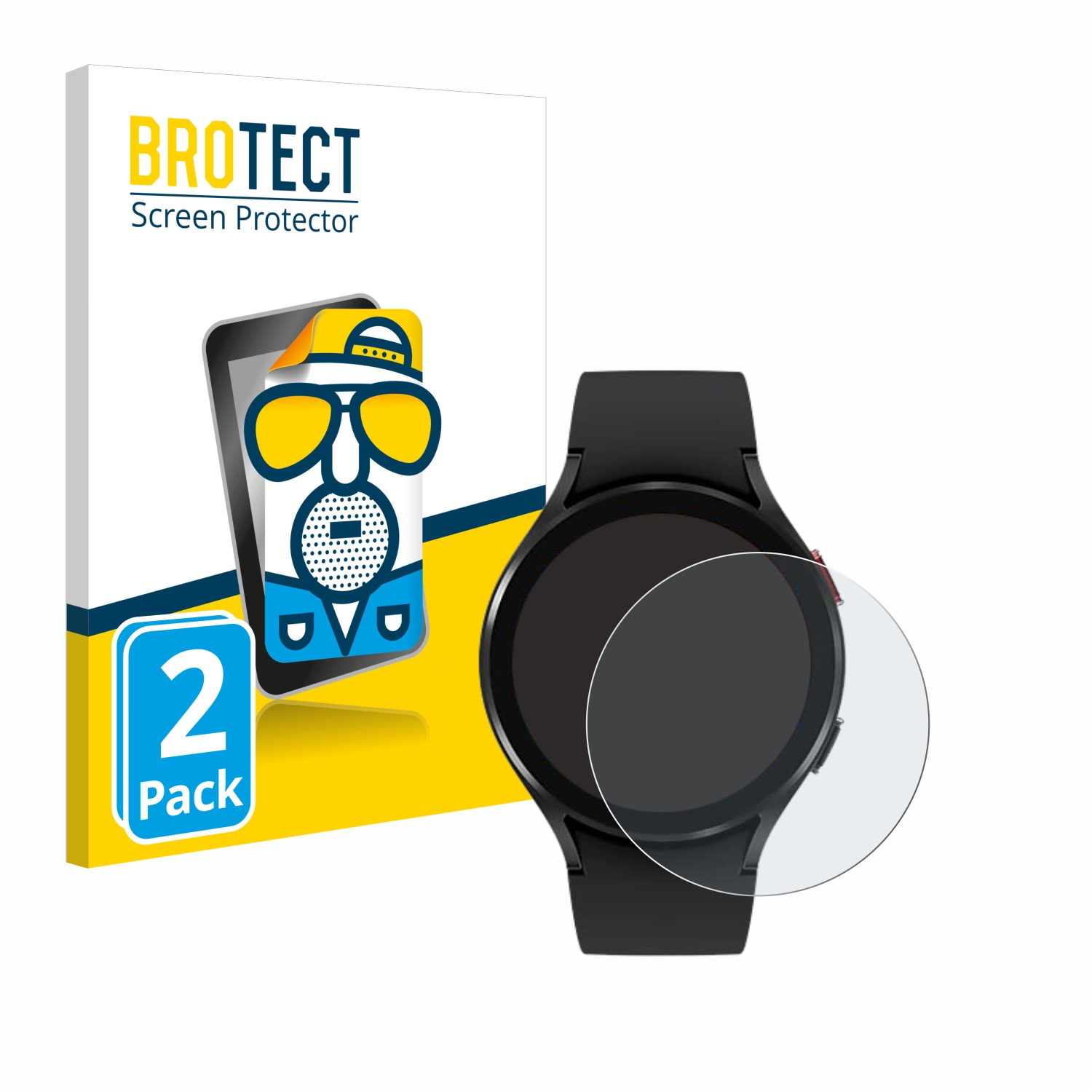 2x BROTECT Entspiegelungs-Folie pro Samsung Galaxy Watch 4 (44mm)