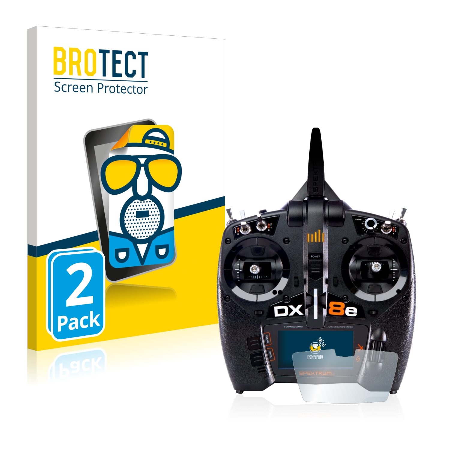 2x BROTECT Entspiegelungs-Folie pro Spektrum DX8e