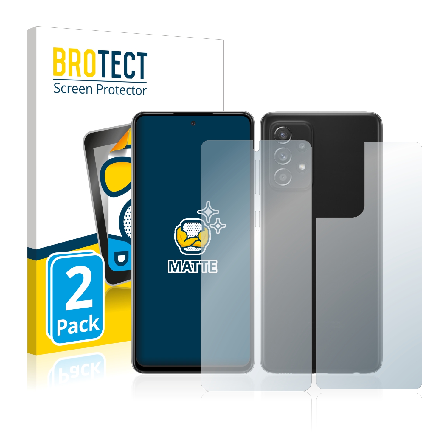 2x BROTECT Entspiegelungs-Folie pro Samsung Galaxy A52s 5G (displej+zadní strana)