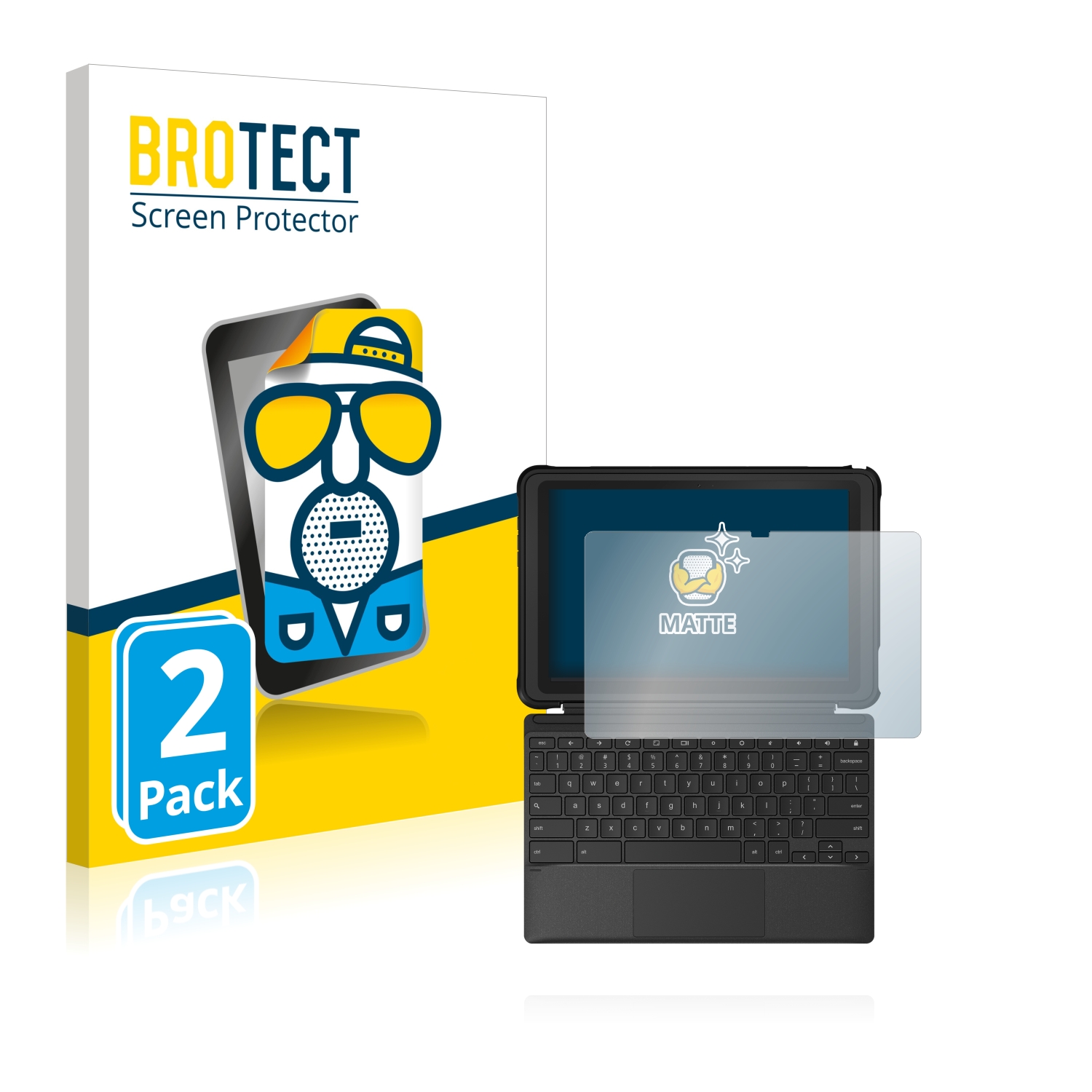 2x BROTECT Entspiegelungs-Folie pro ASUS Chromebook Detachable CZ1
