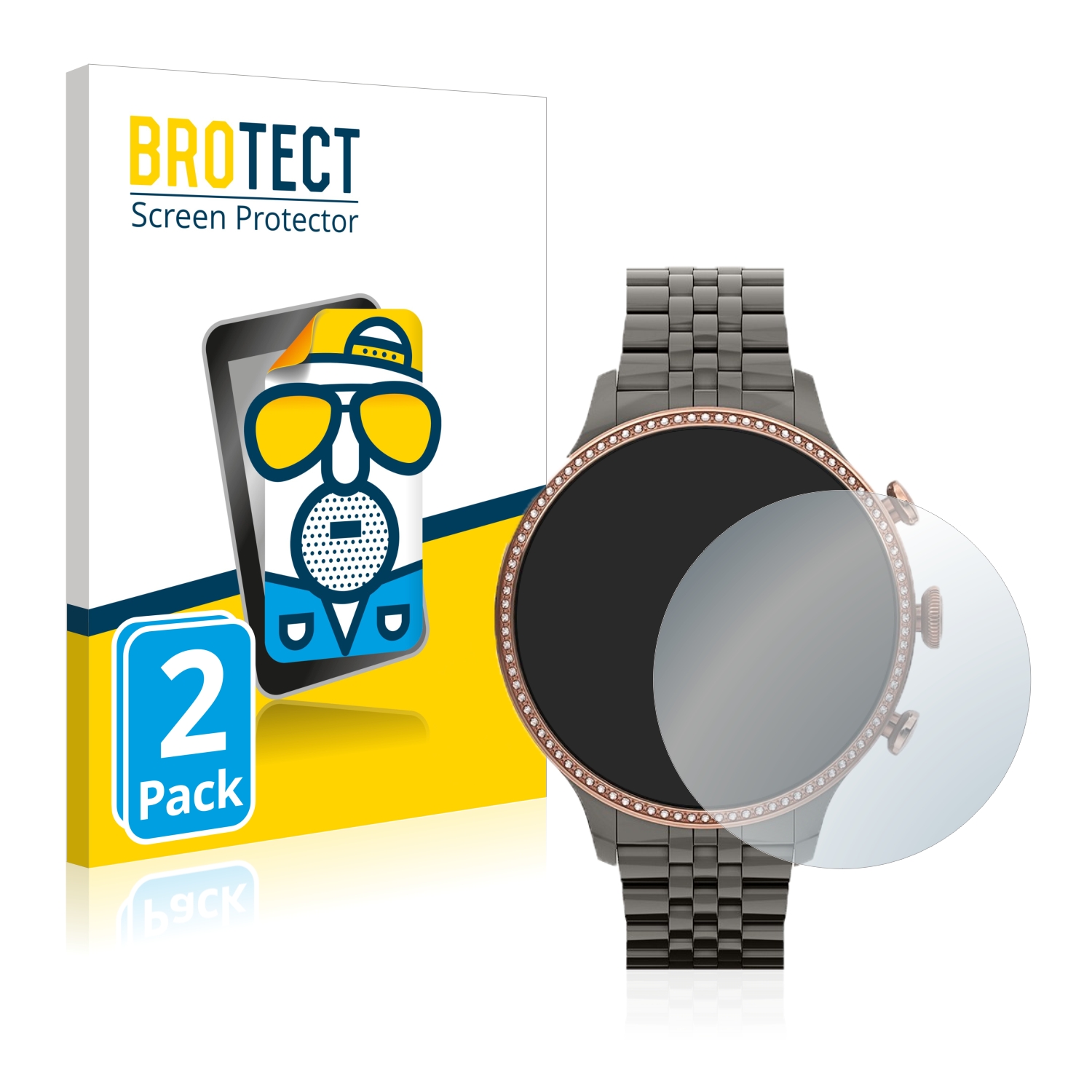 2x BROTECT Entspiegelungs-Folie pro Fossil Gen 6 (42mm)