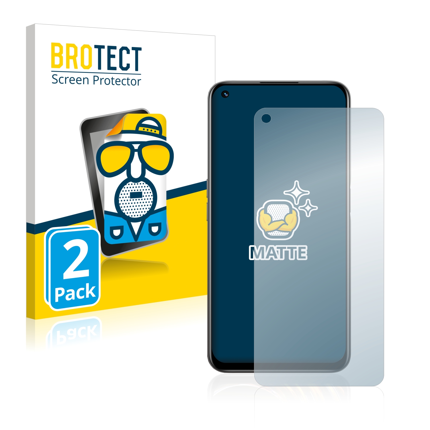 2x BROTECT Entspiegelungs-Folie pro realme 8i