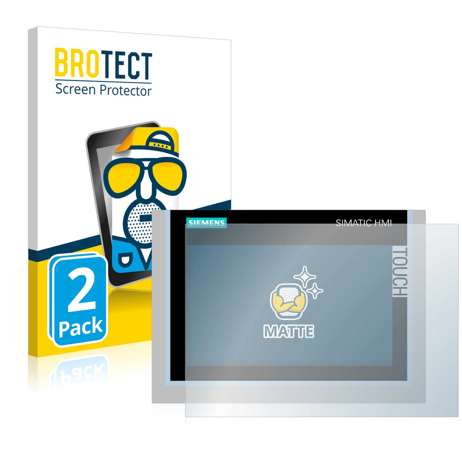 2x BROTECT Entspiegelungs-Folie pro Siemens Simatic HMI TP700 Comfort