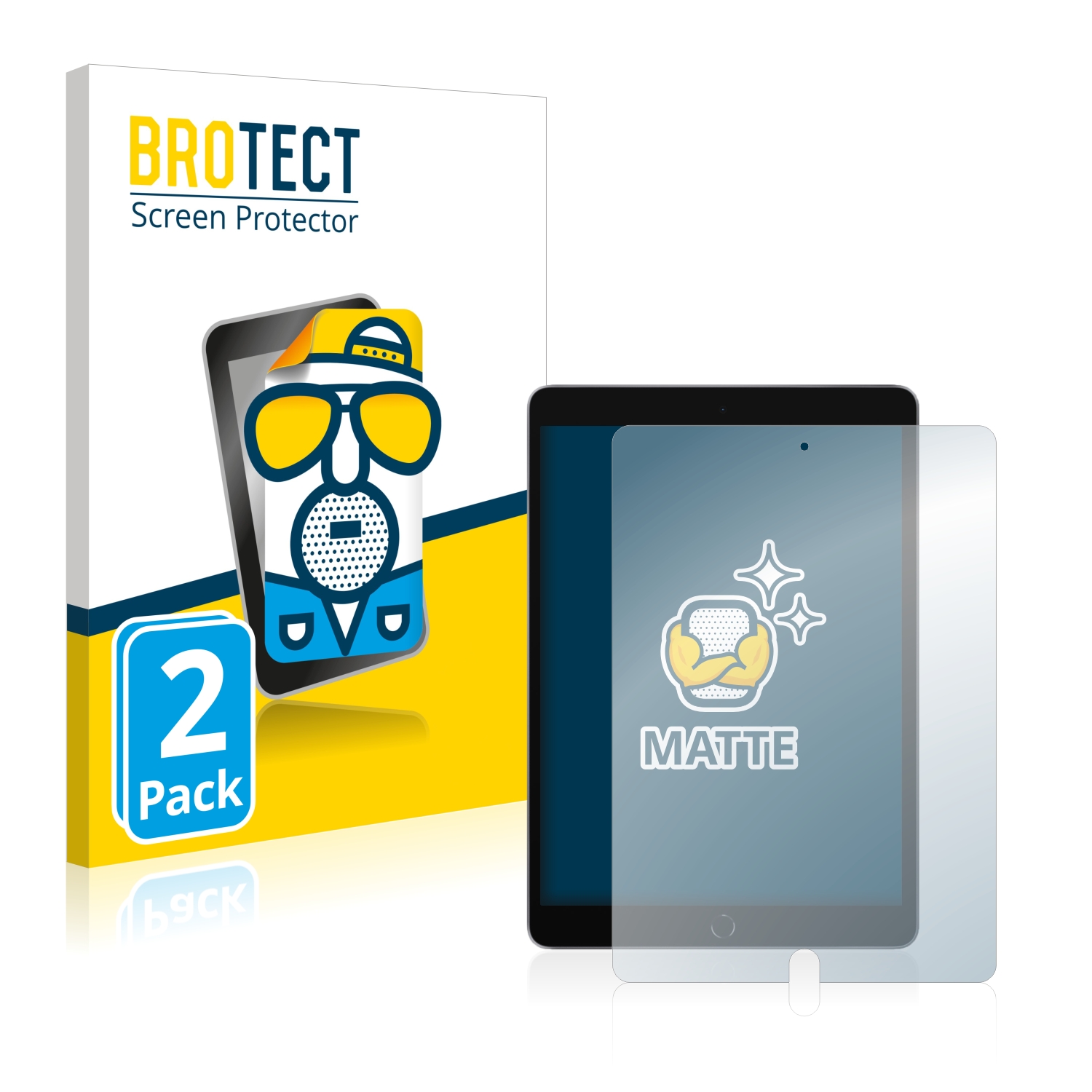 2x BROTECT Entspiegelungs-Folie pro Apple iPad 10.2 WiFi Cellular 2021 (9. Gen.)