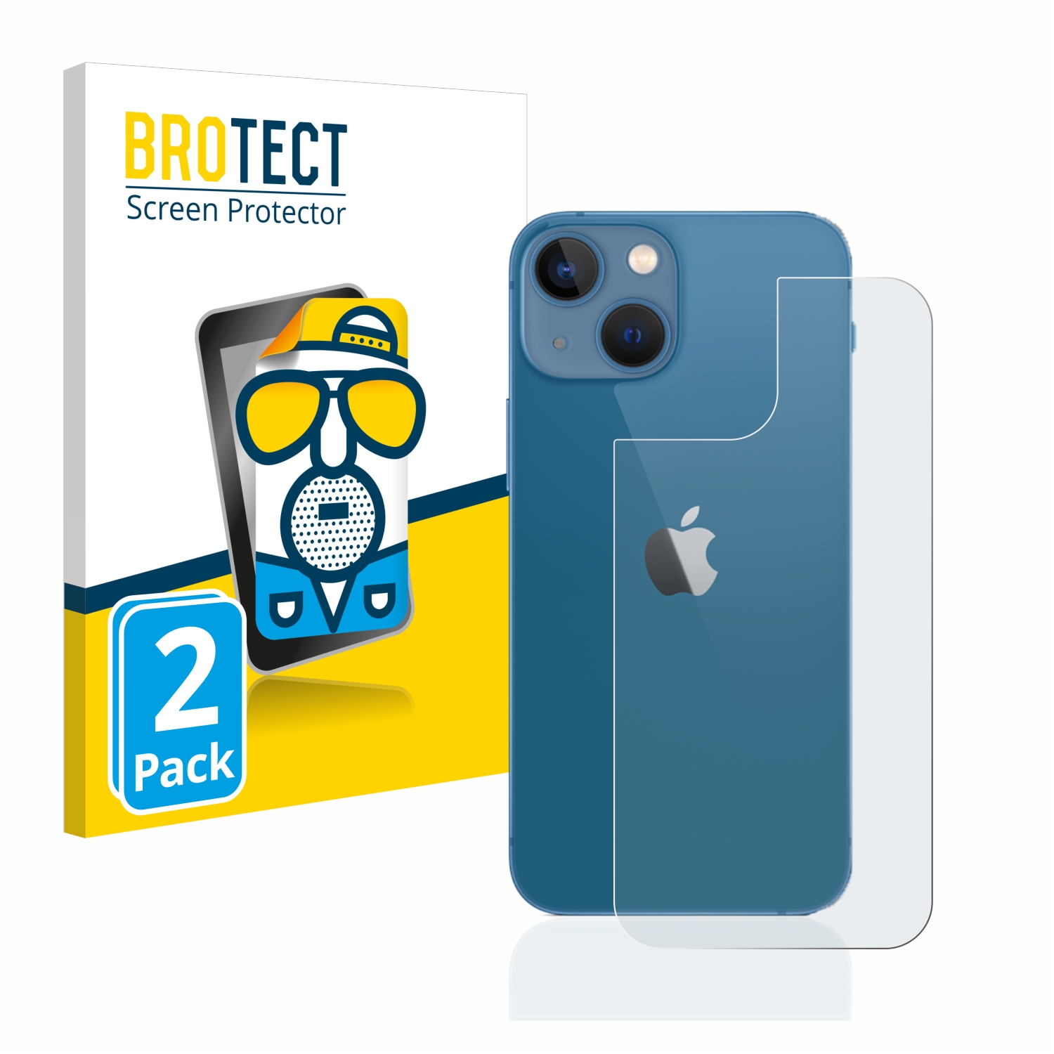 2x BROTECT Entspiegelungs-Folie pro Apple iPhone 13 mini (zadní strana)