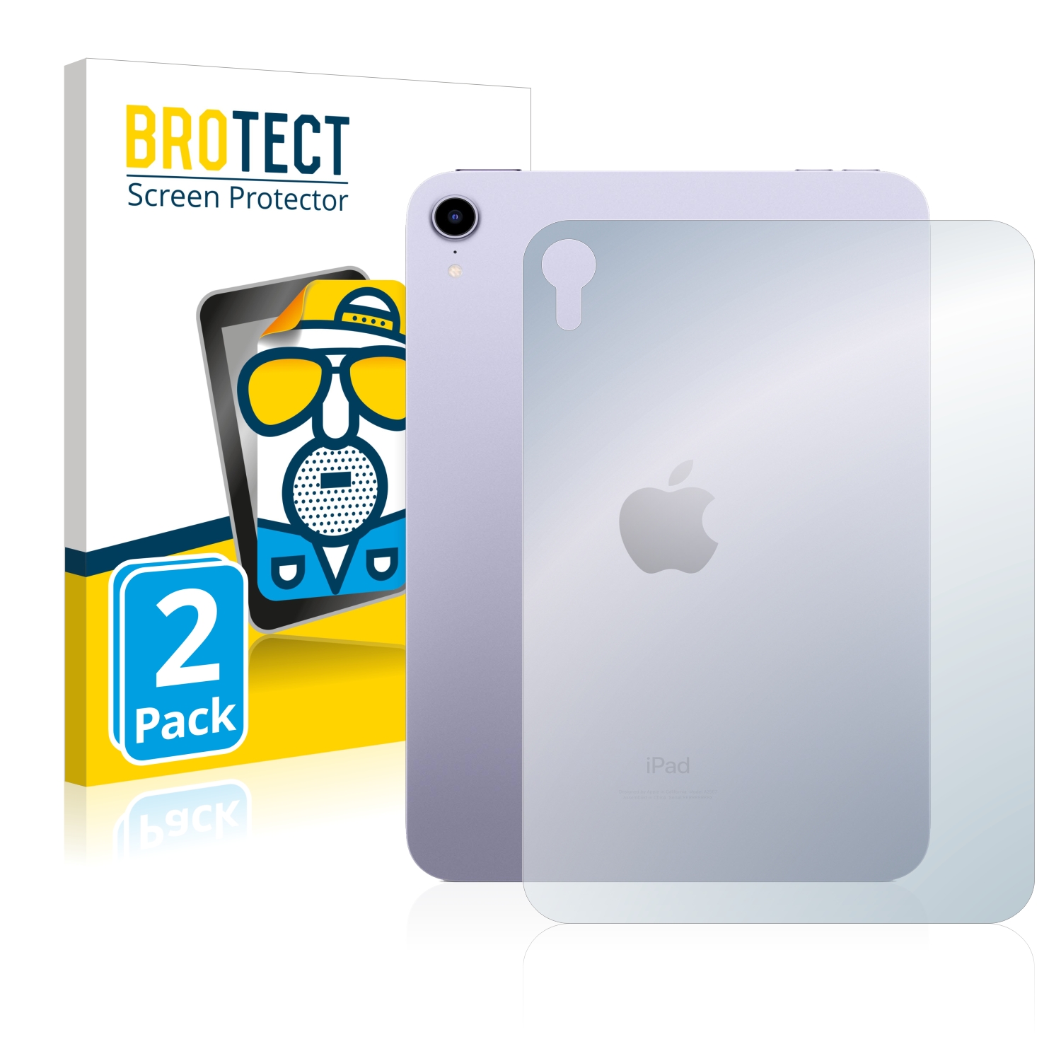 2x BROTECT Entspiegelungs-Folie pro Apple iPad Mini 6 WiFi Cellular 2021 (zadní strana, 6 Gen.)