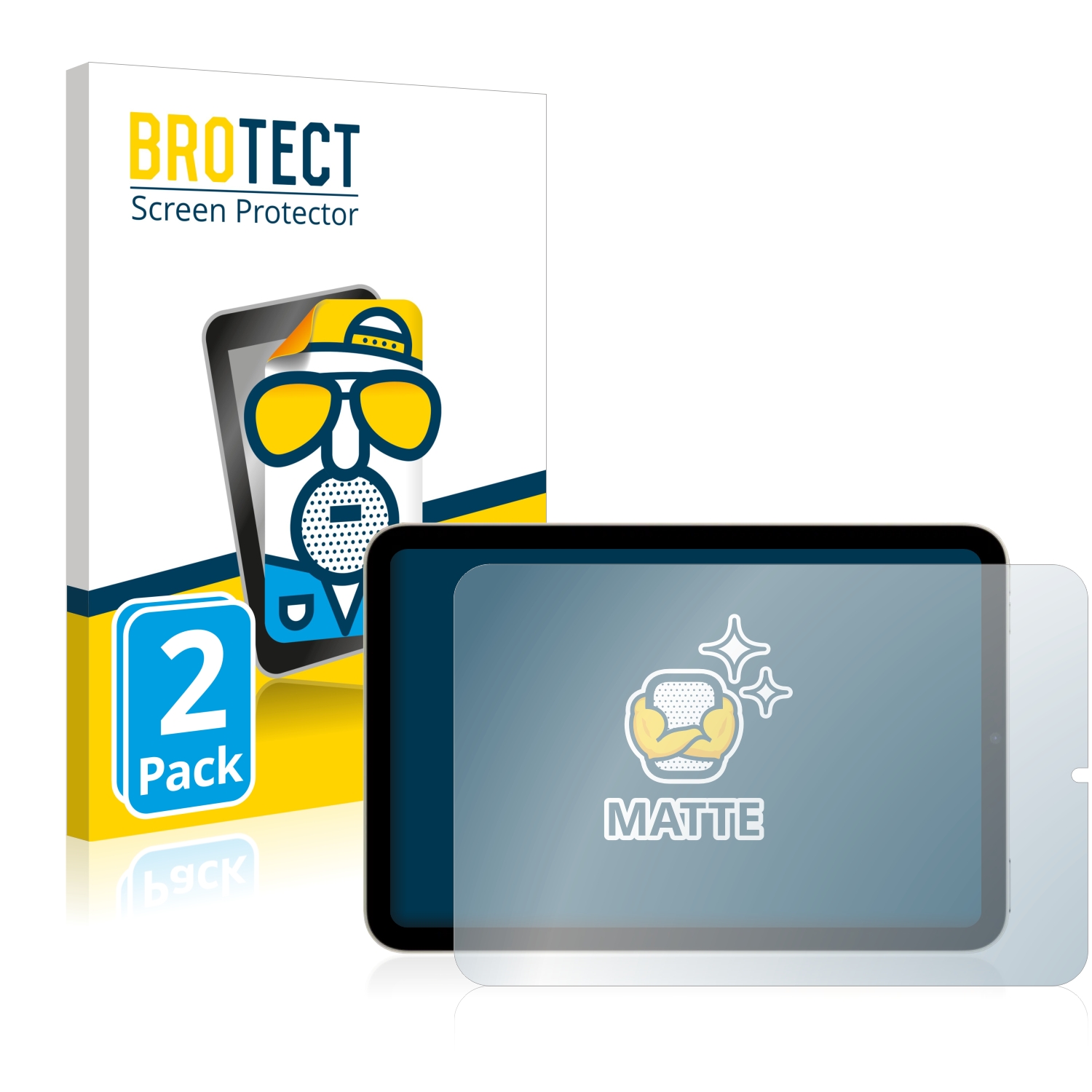 2x BROTECT Entspiegelungs-Folie pro Apple iPad Mini 6 WiFi Cellular 2021 (na šířku, 6. Gen.)