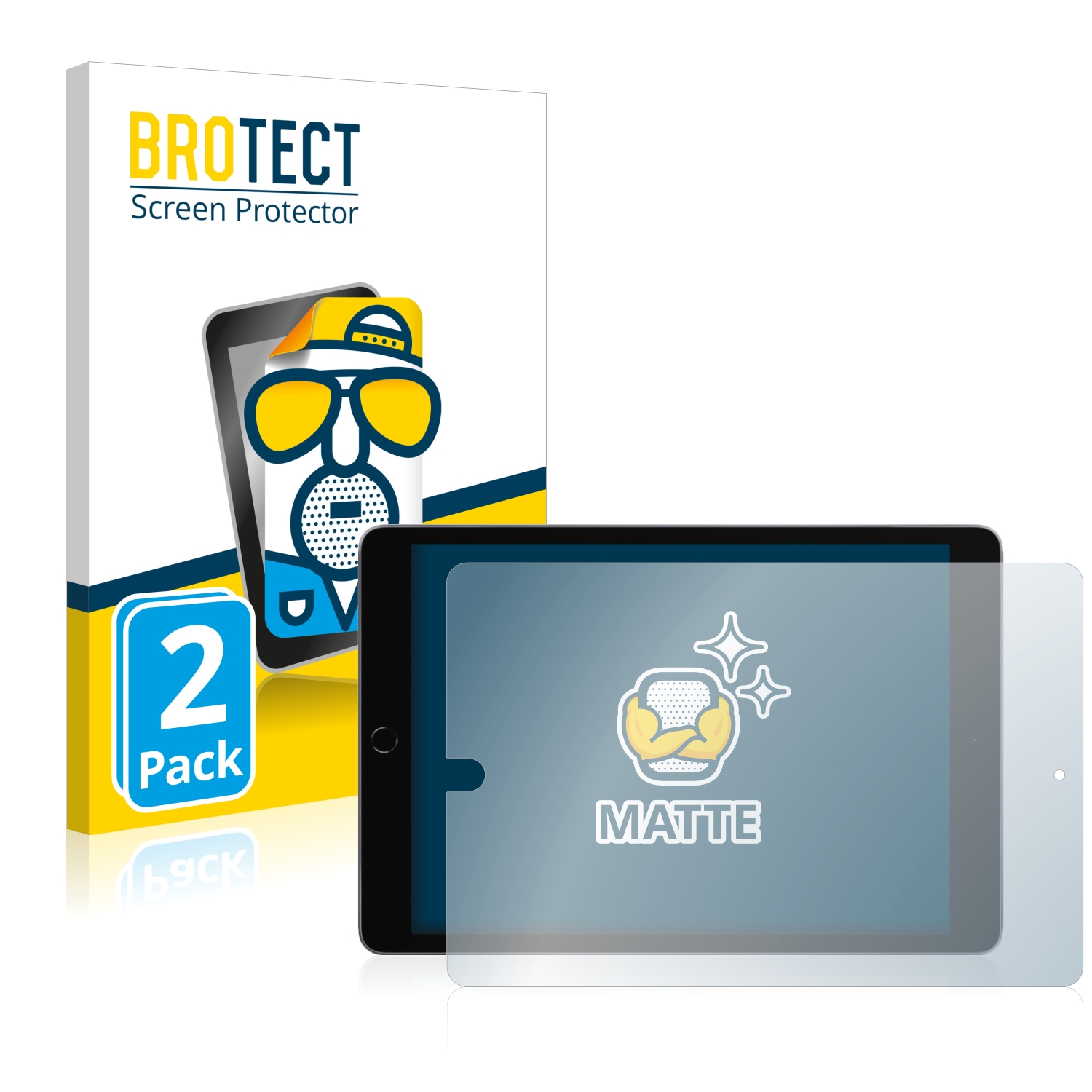 2x BROTECT Entspiegelungs-Folie pro Apple iPad 10.2 WiFi Cellular 2021 (na šířku, 9. Gen.)
